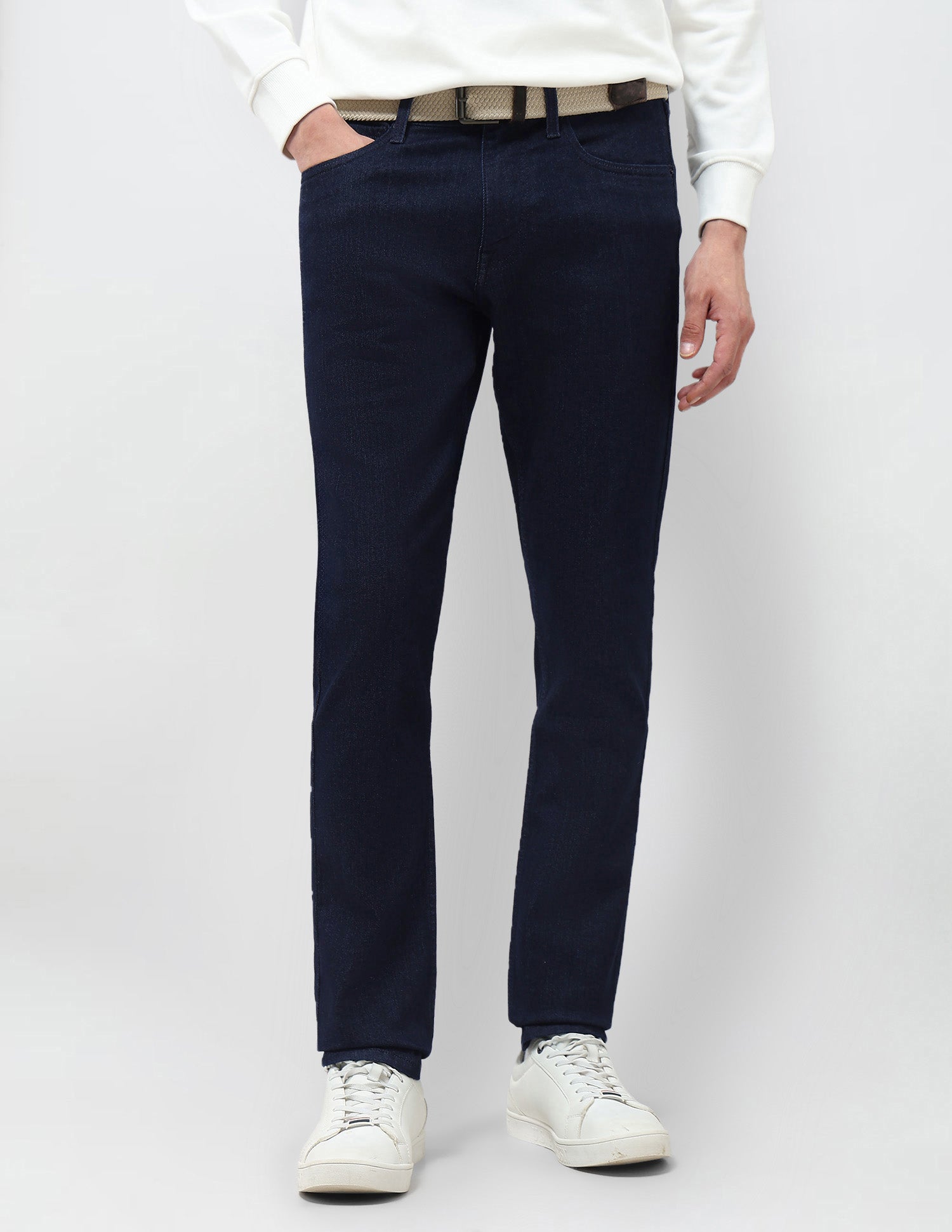Brandon Slim Tapered Fit Blue Jeans