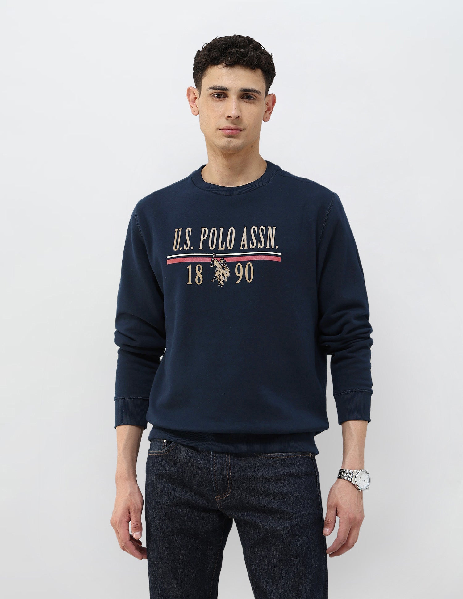 Brand Printed Regular Fit Sweatshirt