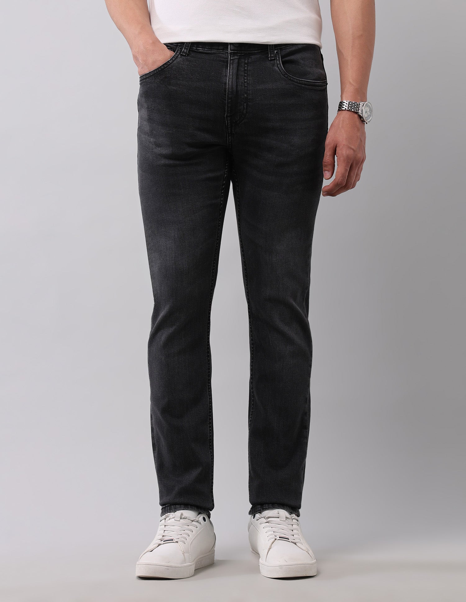Regallo Skinny Fit Black Jeans Black - U.S. Polo Assn. India | Large