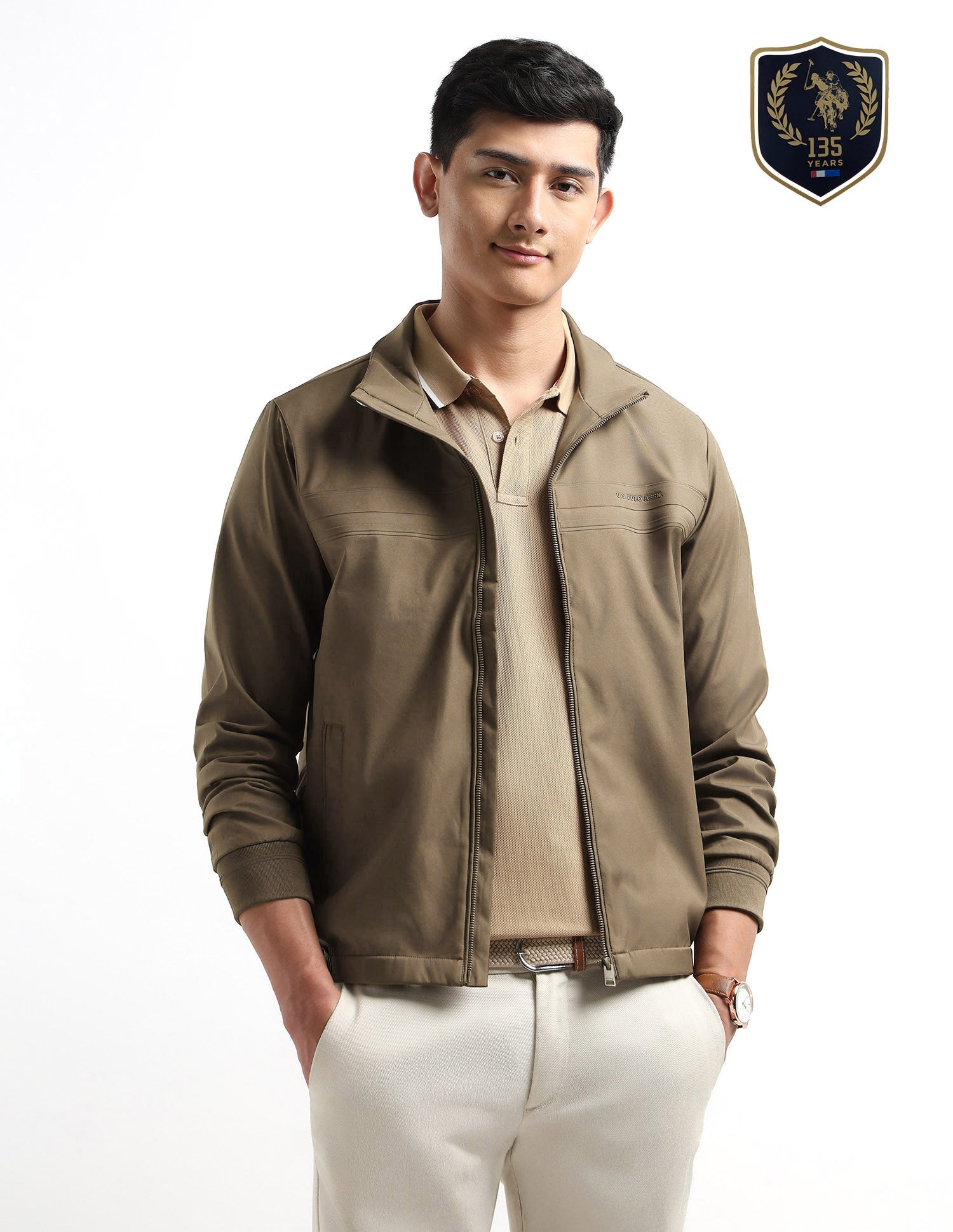 Solid Regular Fit Jacket