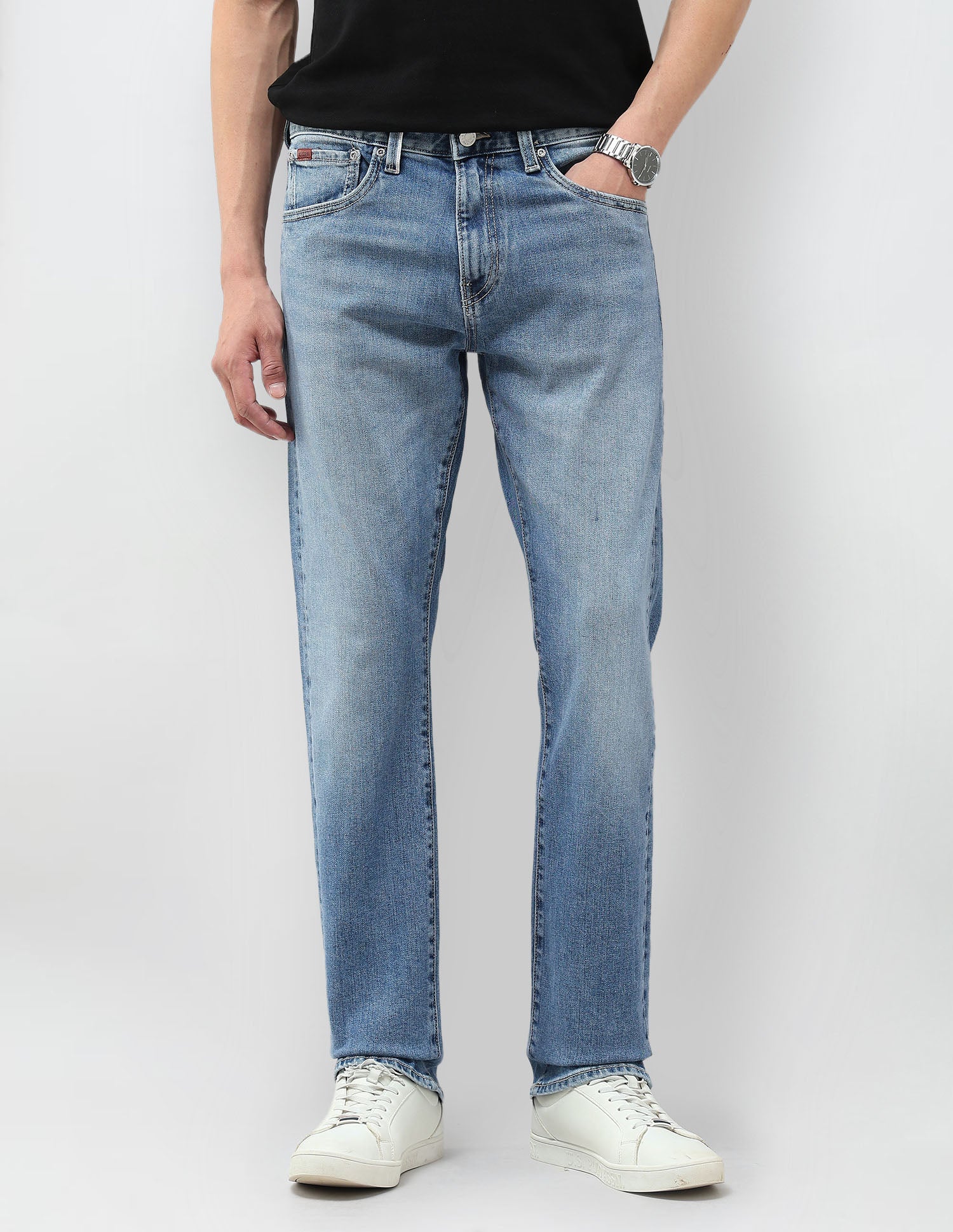 Harold Slim Straight Fit Blue Jeans