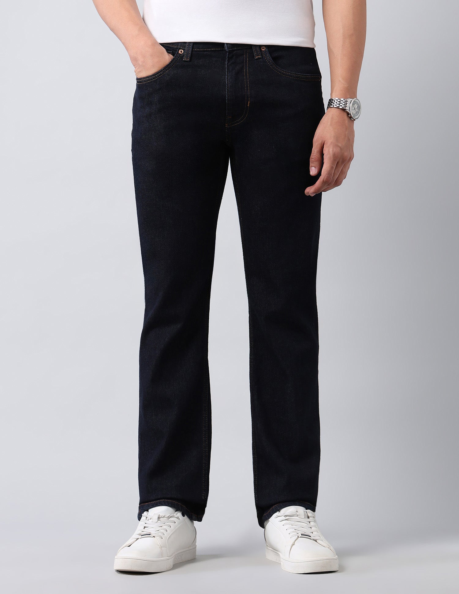Harold Slim Straight Fit Blue Jeans