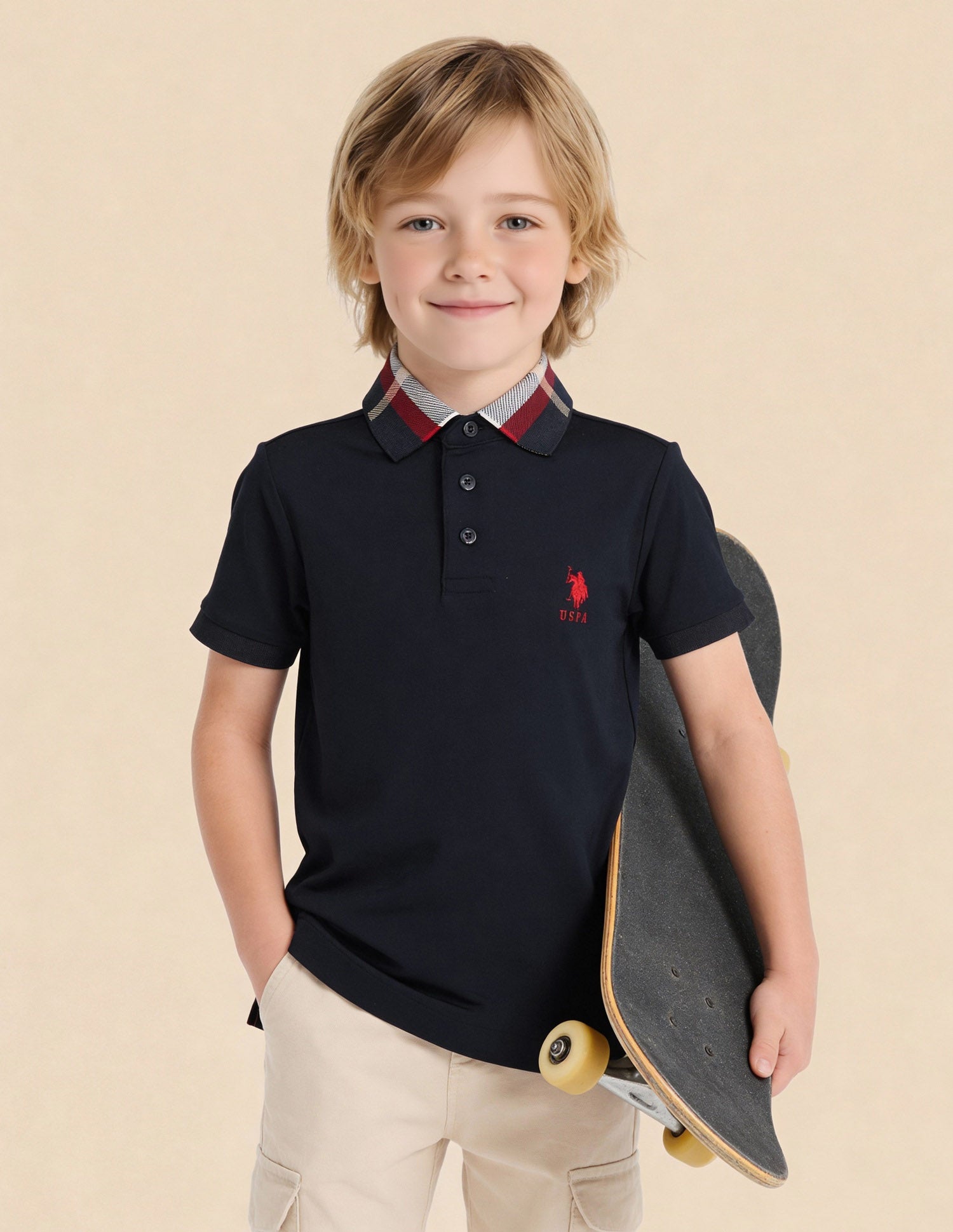 Boys Regular Fit Mini Me Polo Shirt