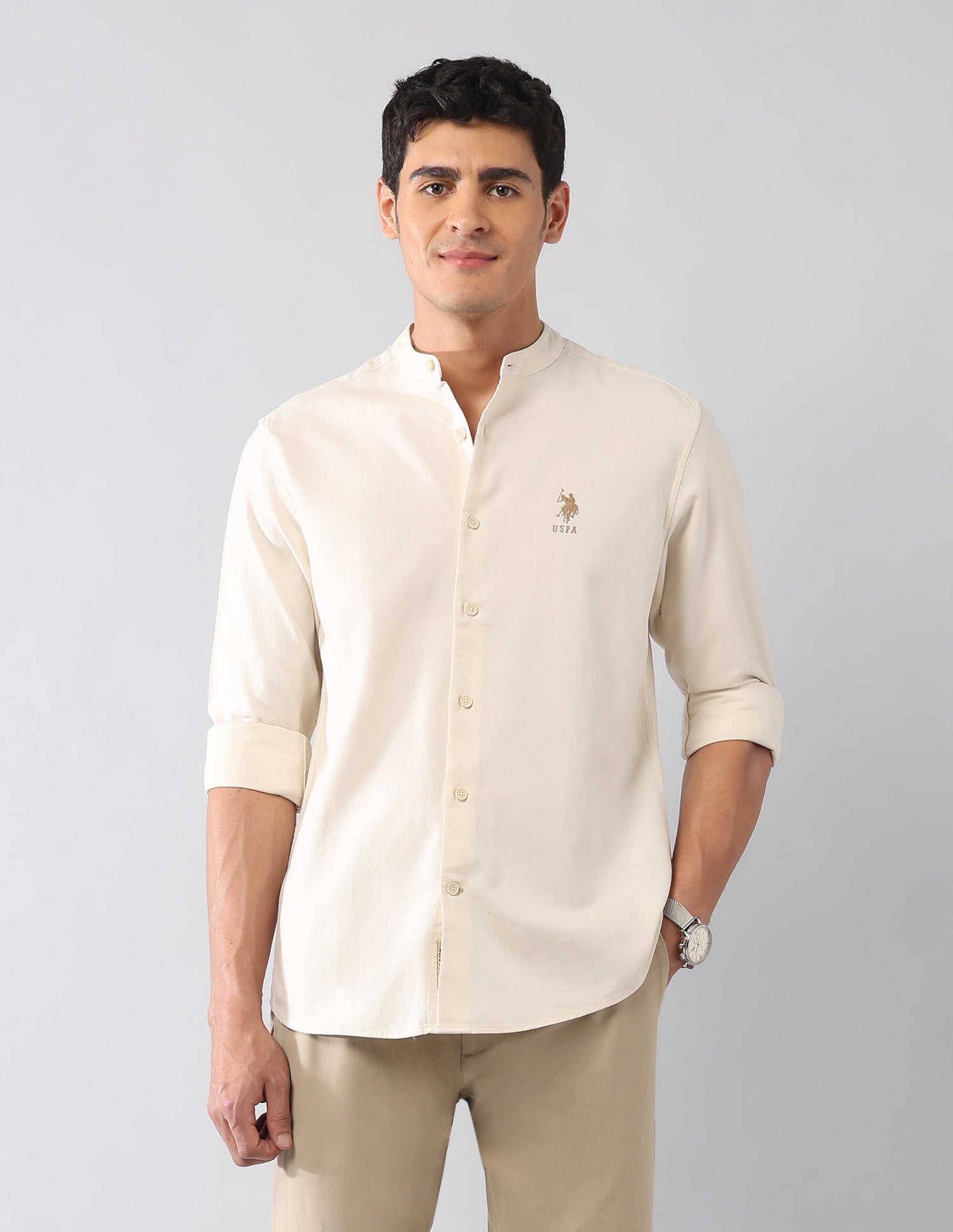 Solid Twill Regular Fit Shirt