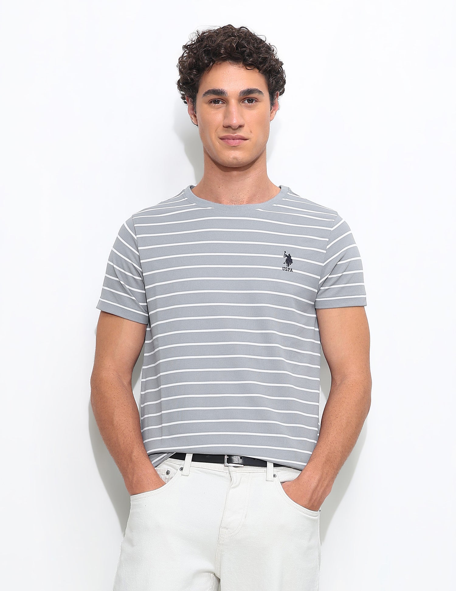 Horizontal Striped Slim Fit T-Shirt