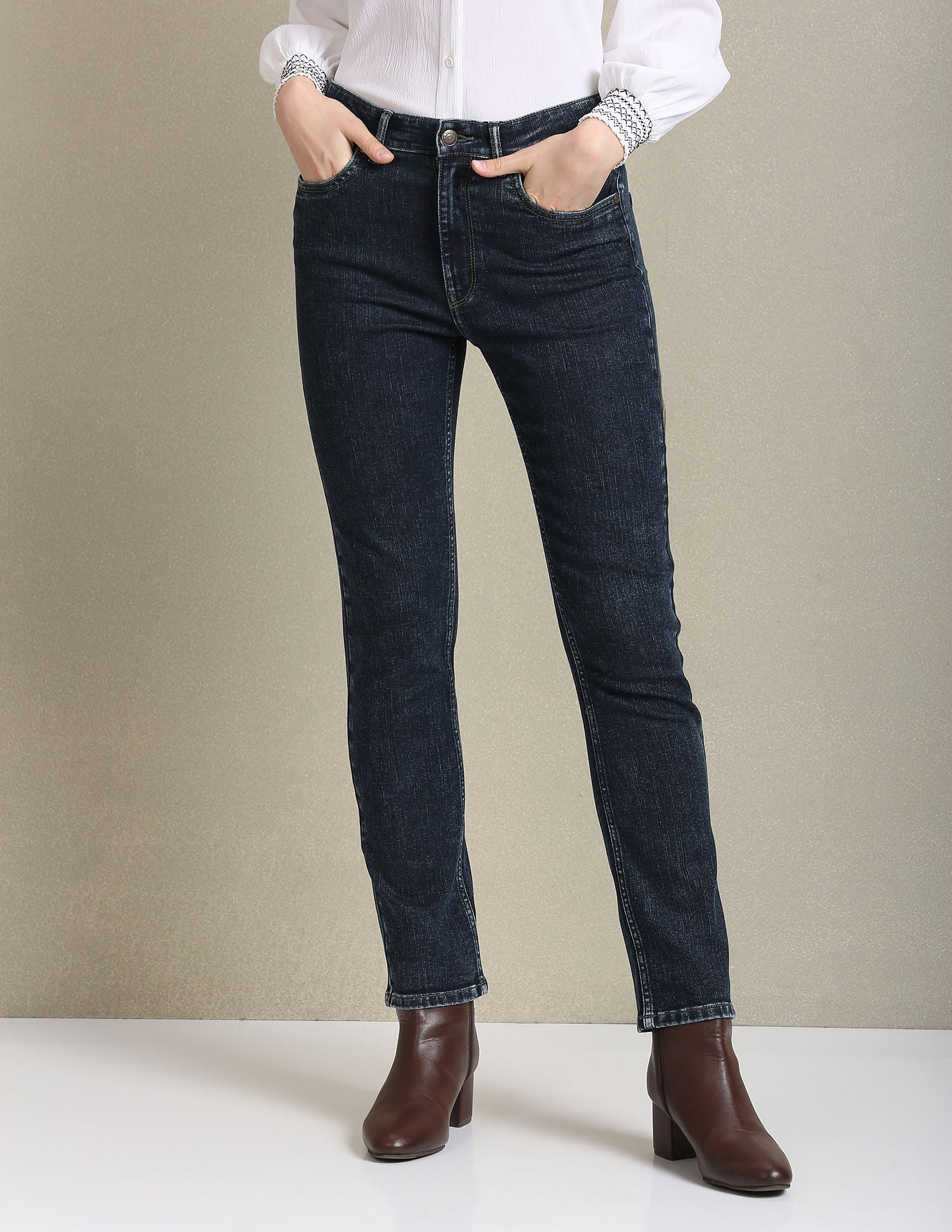 Slim Fit Blue Jeans Blue - U.S. Polo Assn. India | Large