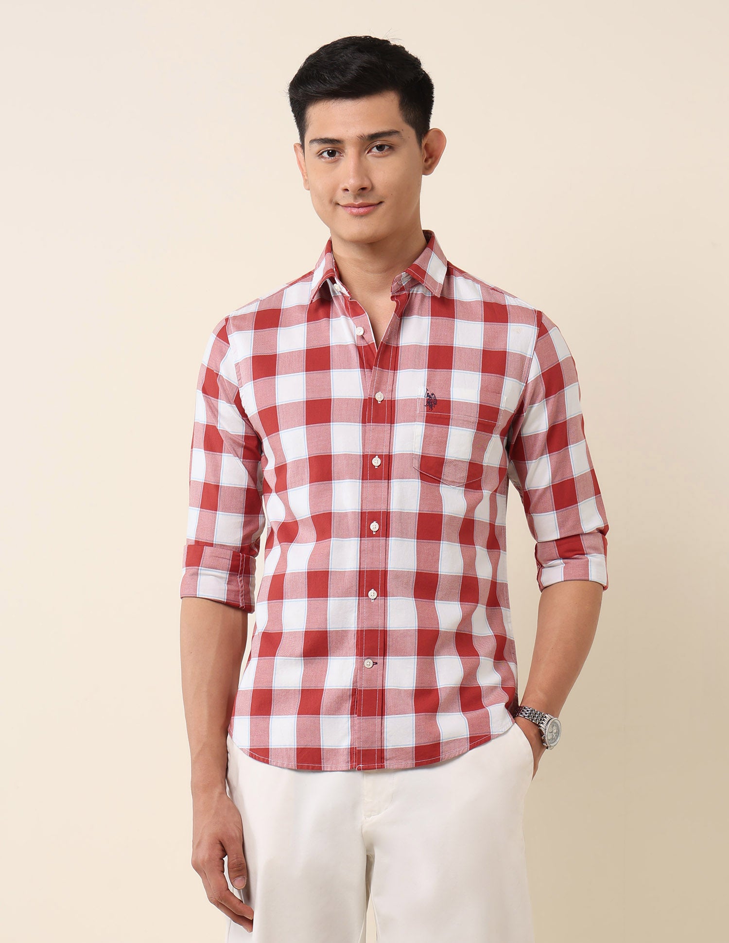 Buffalo Checked Pure Cotton Shirt