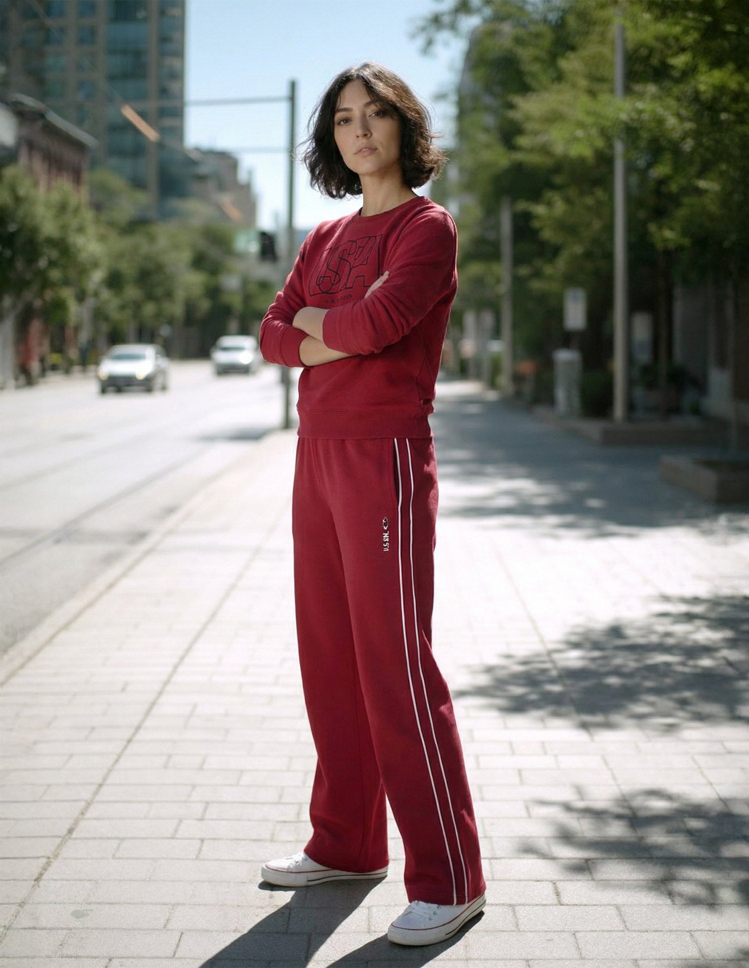 Relaxed Fit Brand Printed Sweatshirt