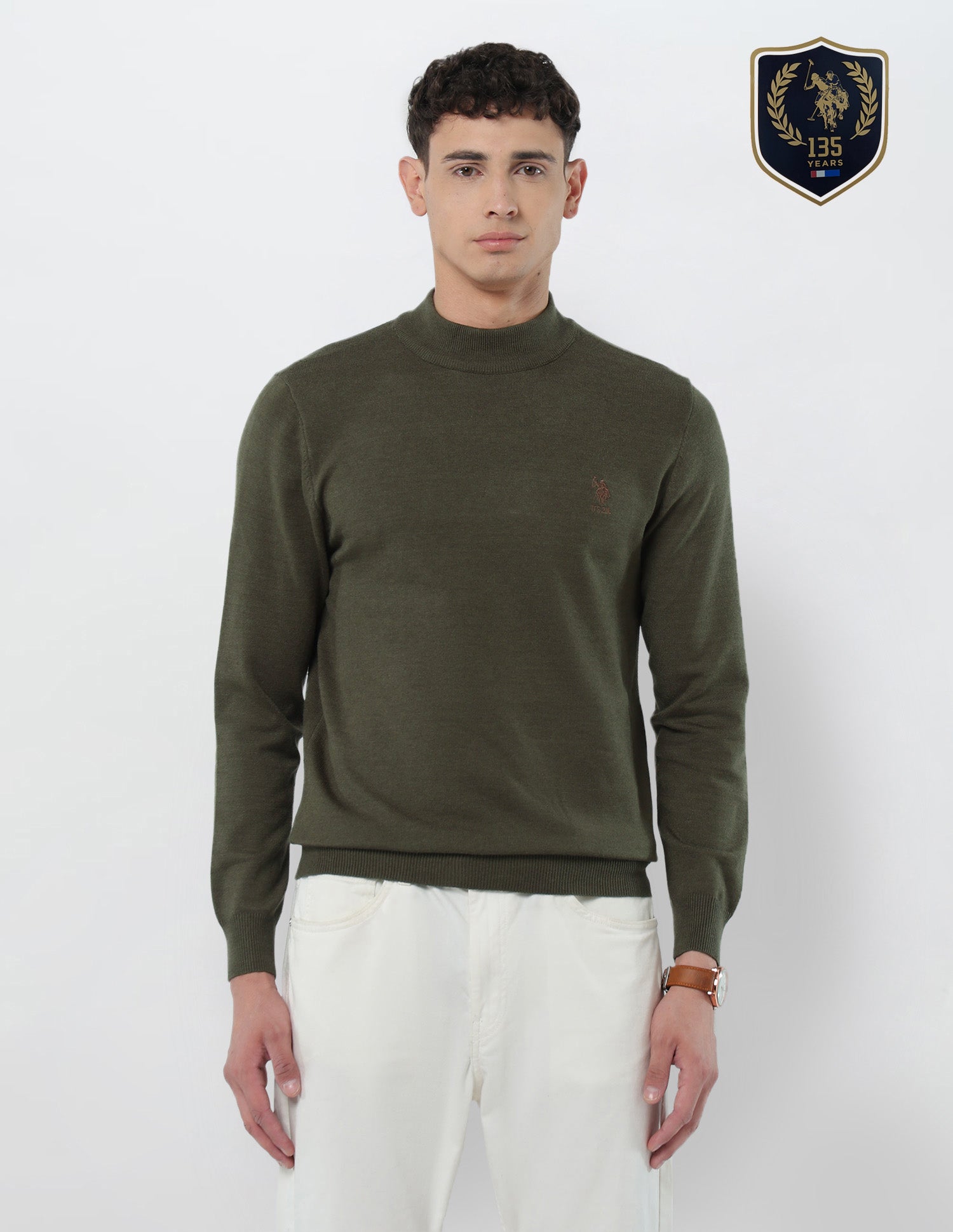 Mock Neck Regular Fit Sweater