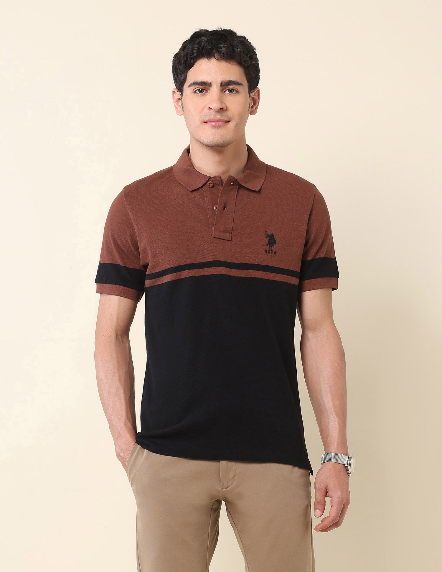 Colourblocked Classic Polo Shirt