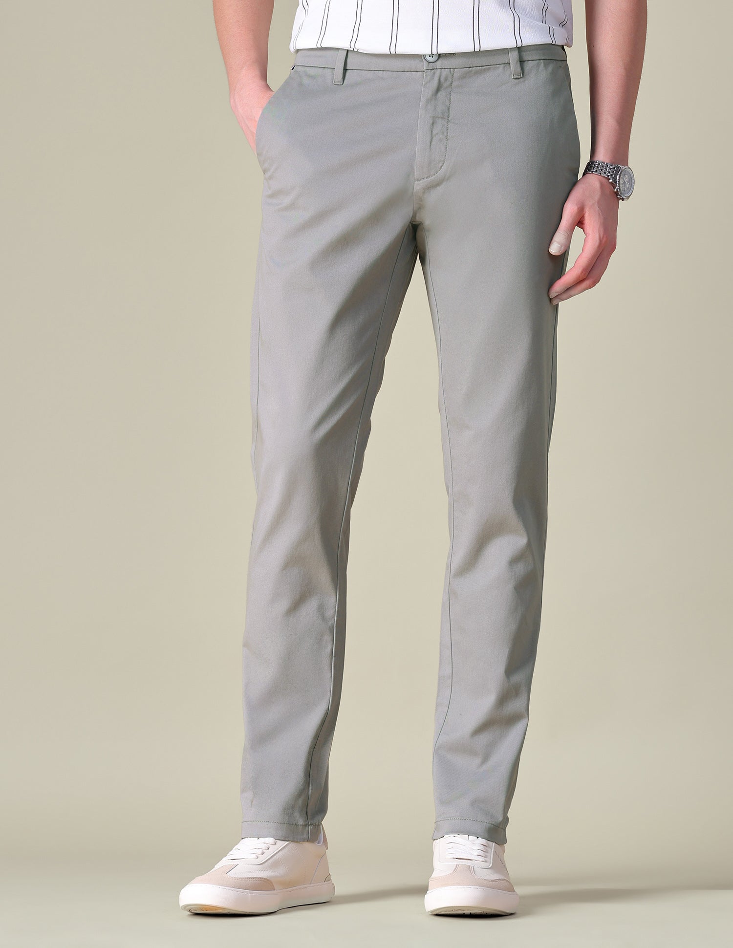 Twill Denver Slim Fit Trousers