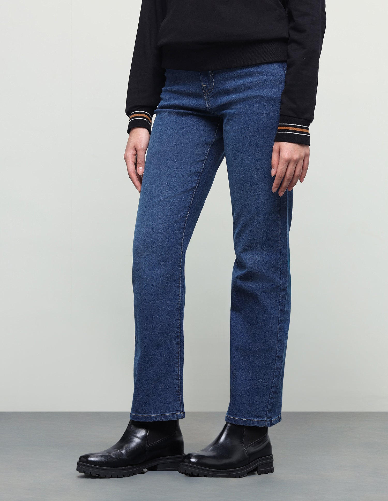 Straight Fit Blue Jeans Dark Blue - U.S. Polo Assn. India | Large