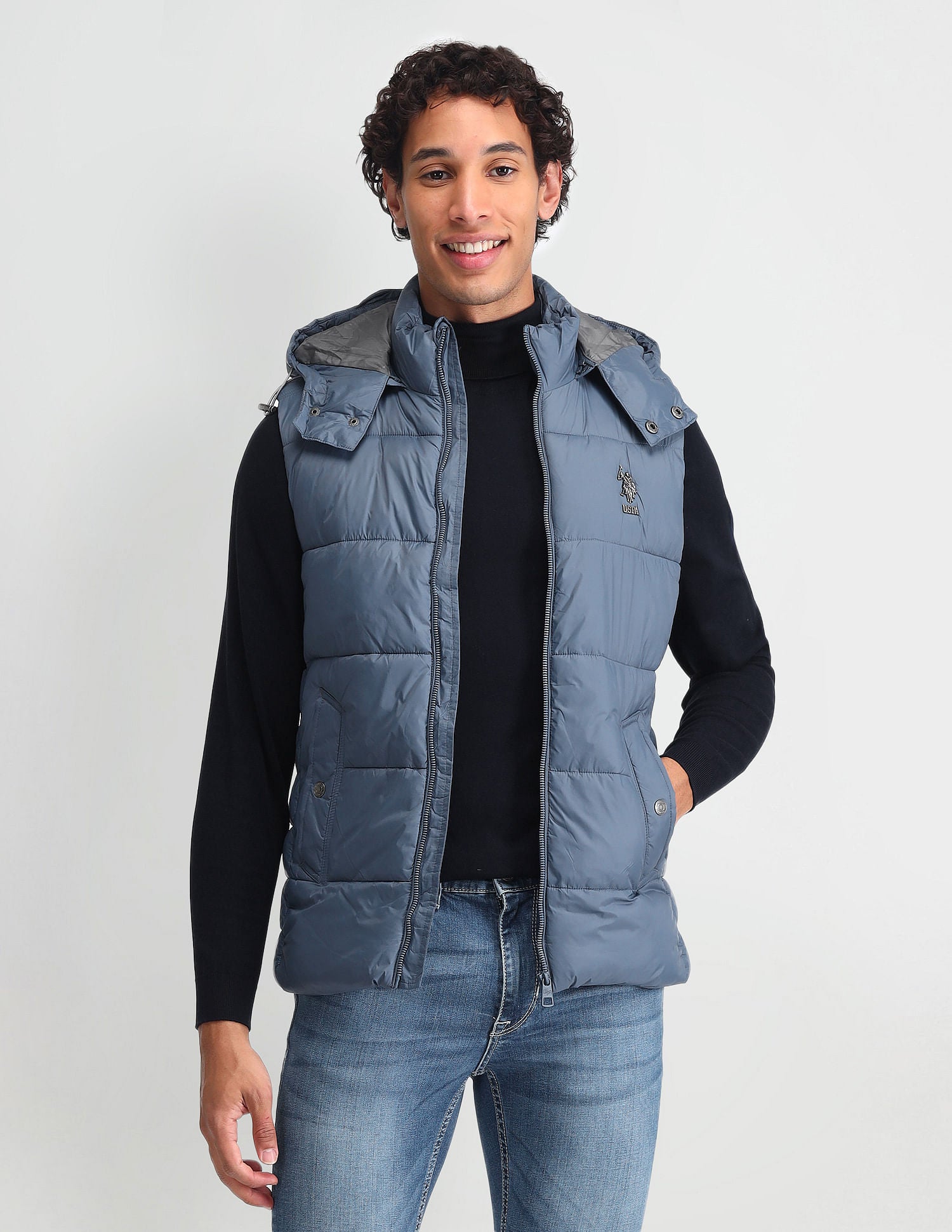 Detachable Hood Padded Jacket