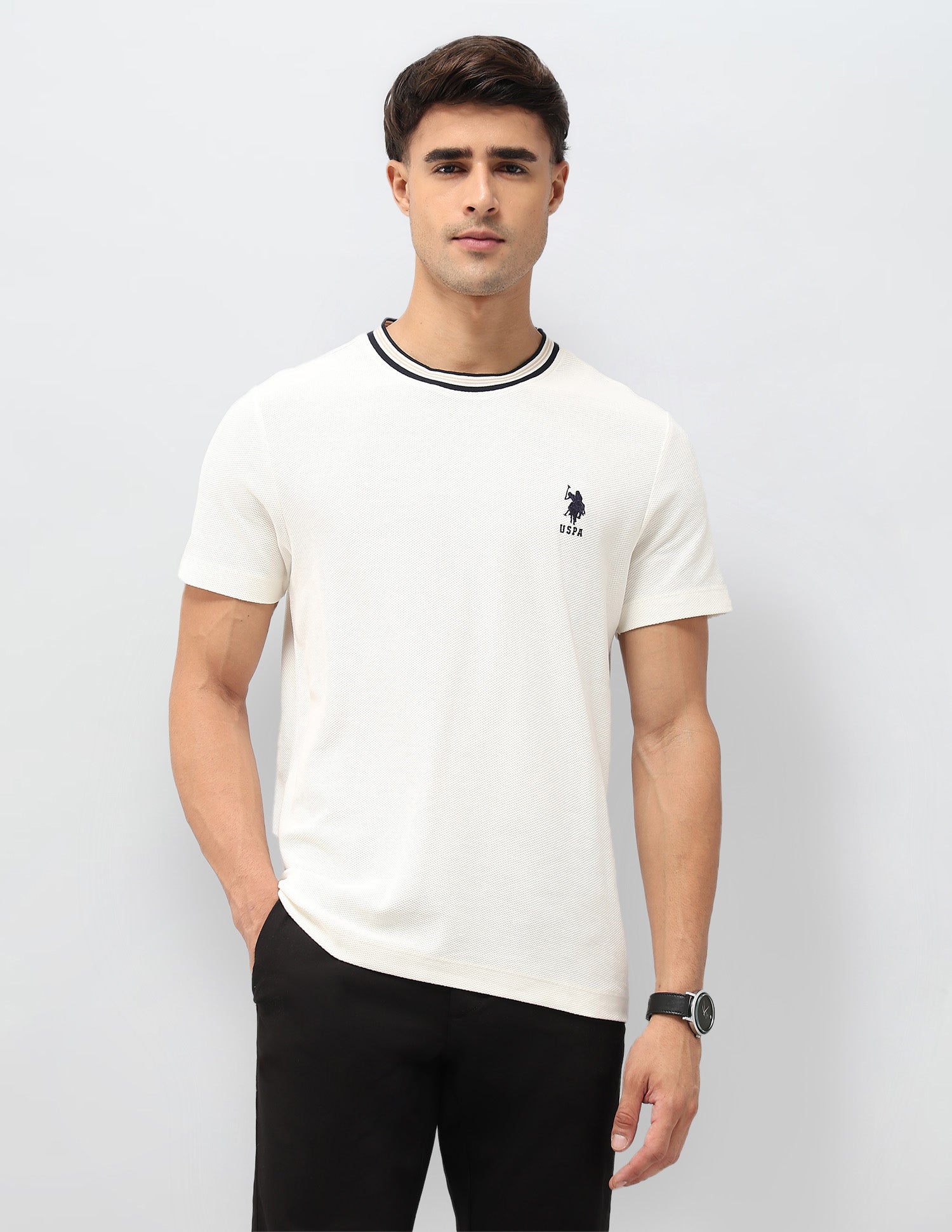 Slim Fit Textured T-Shirt