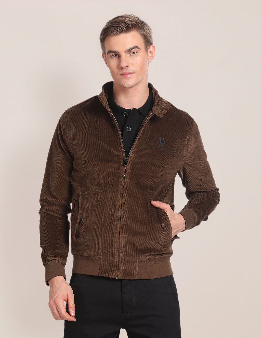 Solid Corduroy Jacket U.S. Polo Assn. India