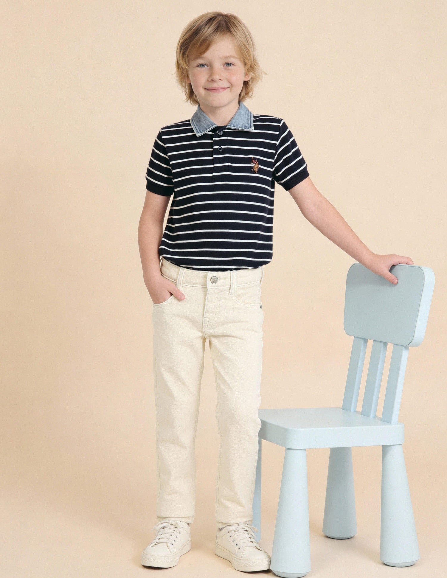 Boys Slim Fit Mid Rise Jeans