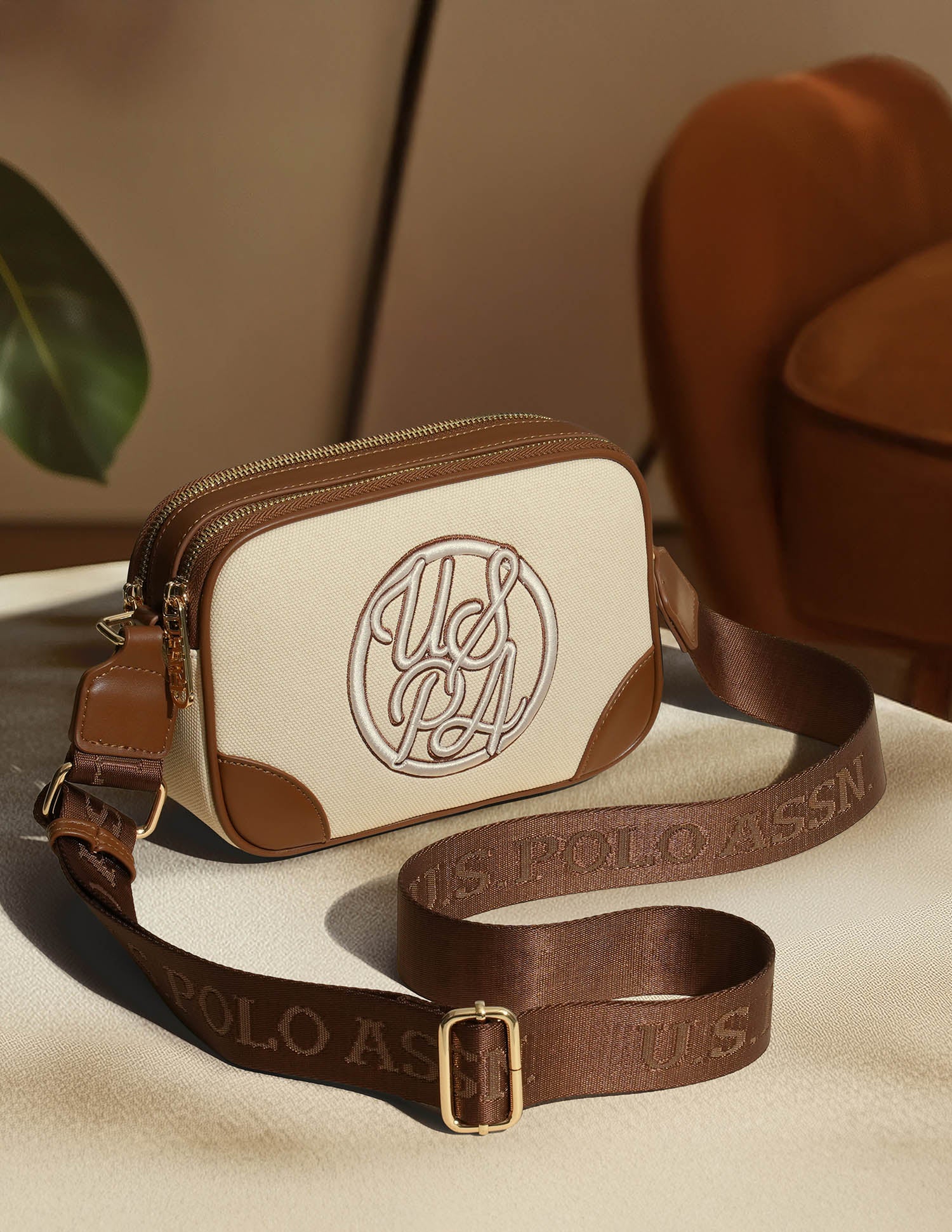 Zena Monogram Cross Body Bag