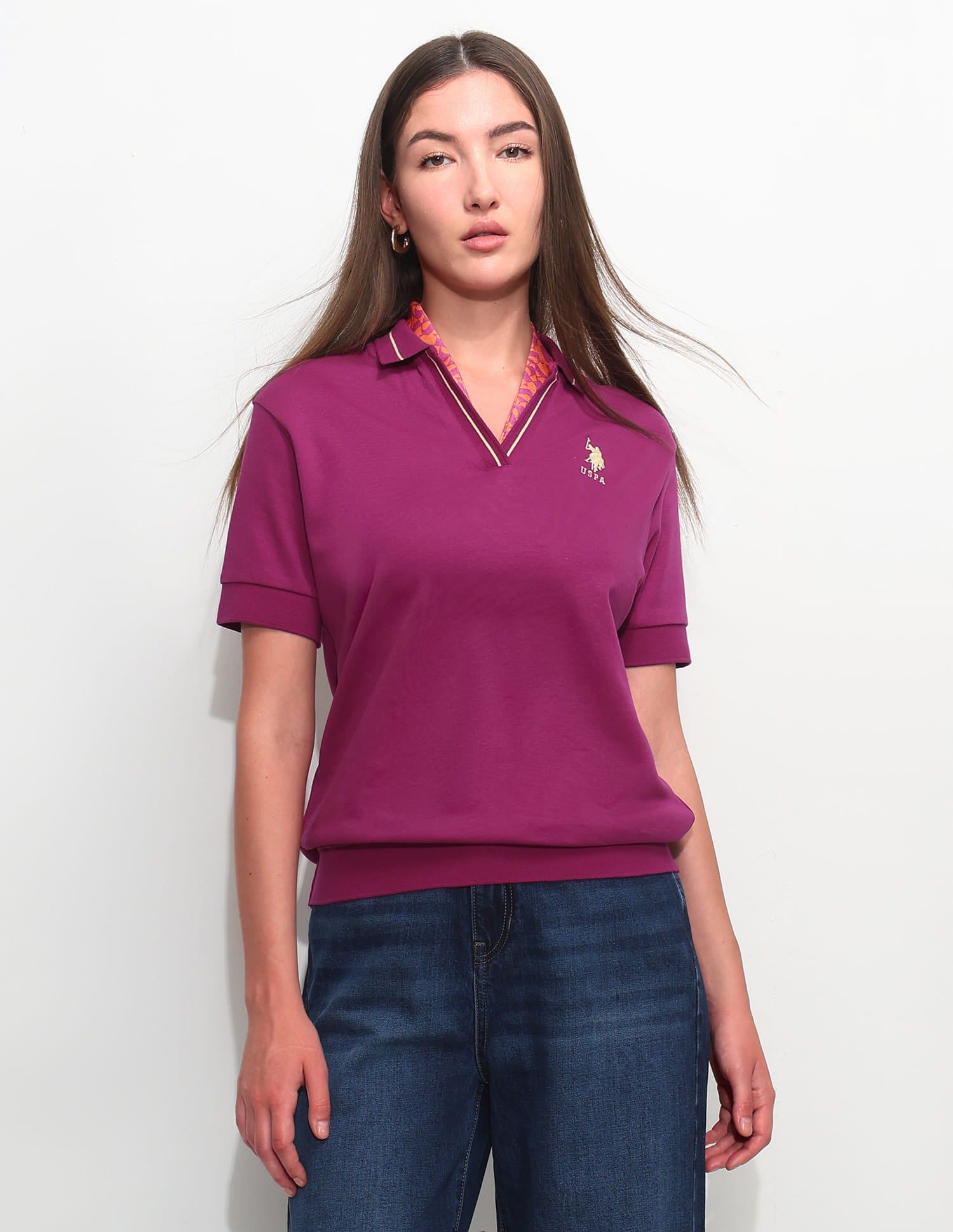Relaxed Fit Solid Polo Shirt