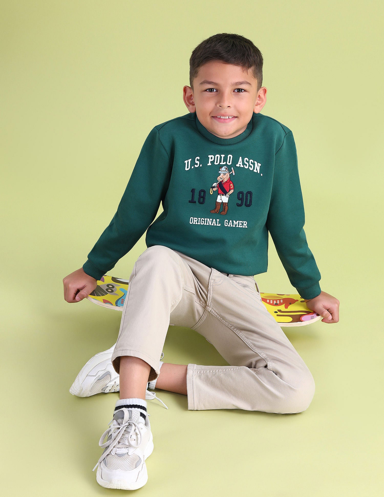 Boys Brand Embroidered Sweatshirt