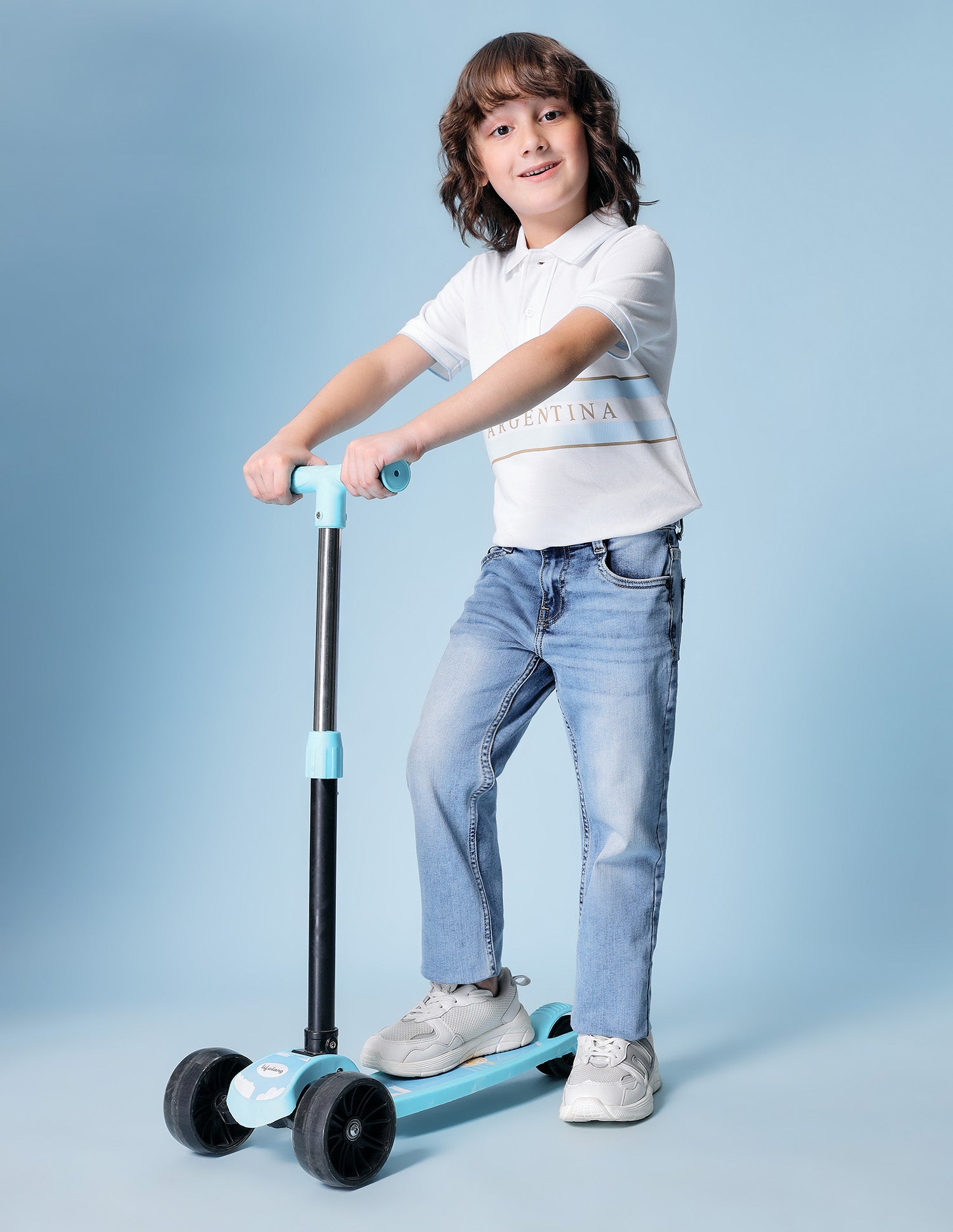 Boys Whiskered Relaxed Fit Jeans