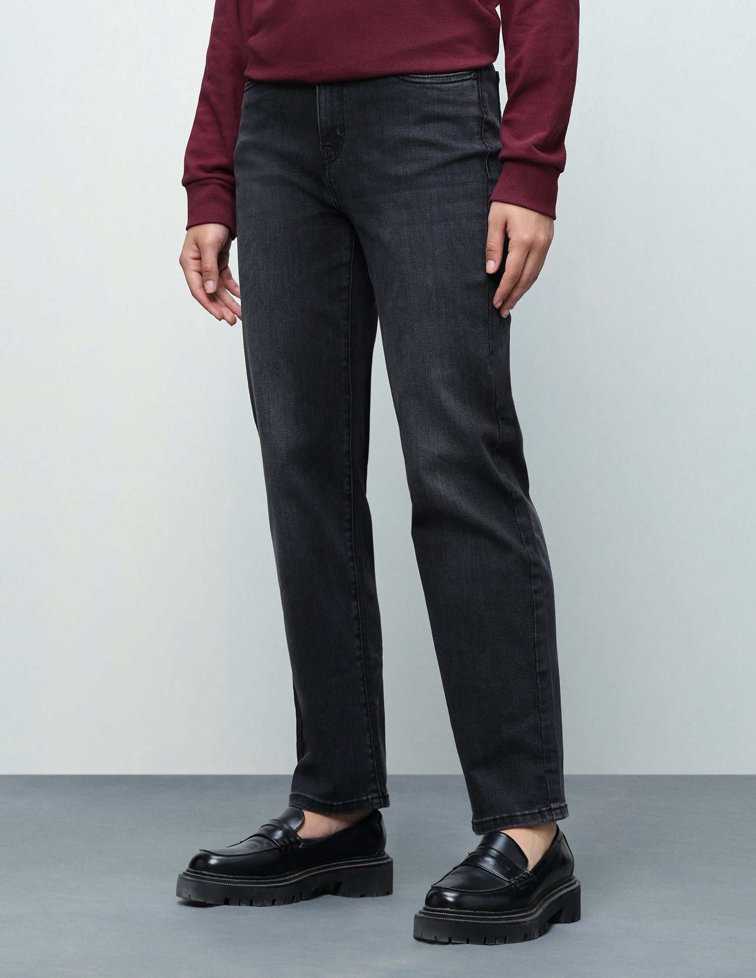 Straight Fit Grey Jeans Dark Grey - U.S. Polo Assn. India | Large