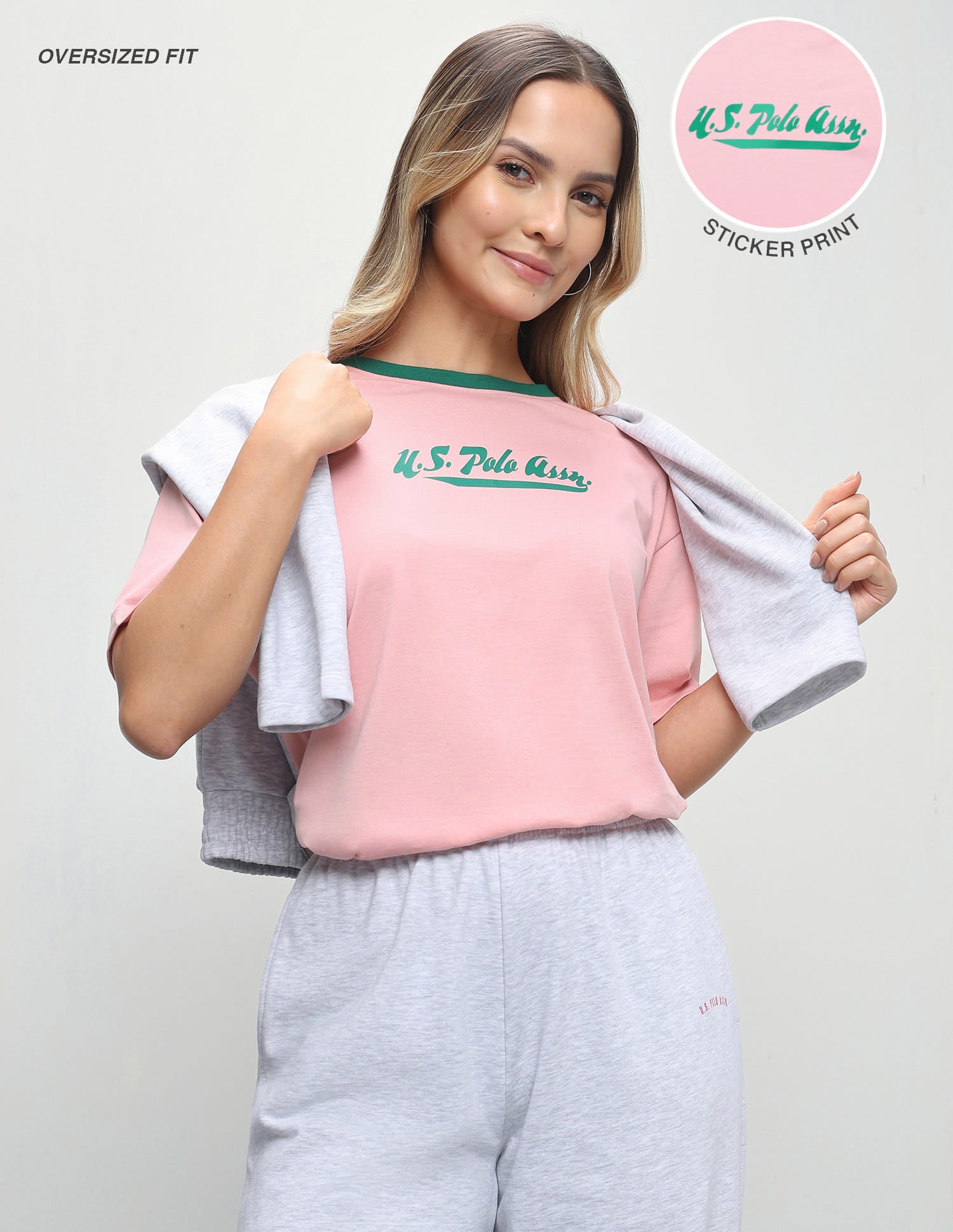 Brand Printed Oversized Fit T-Shirt