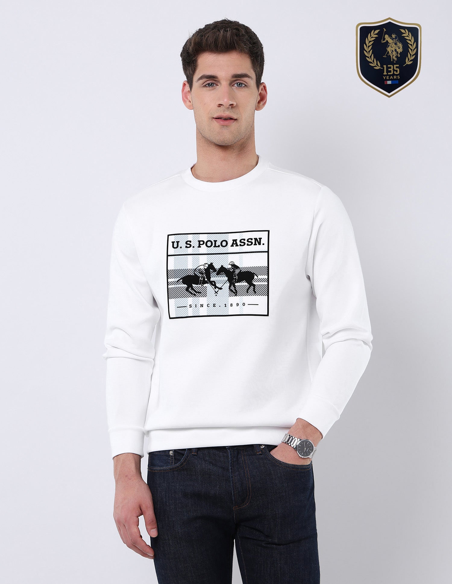 Graphic Brand Printed Regular Fit Sweatshirt