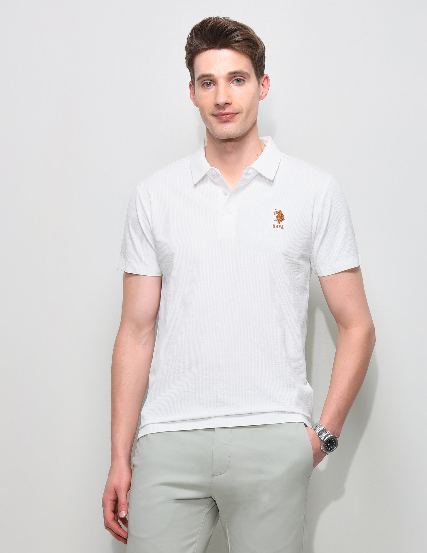 Solid Slim Fit Polo Shirt