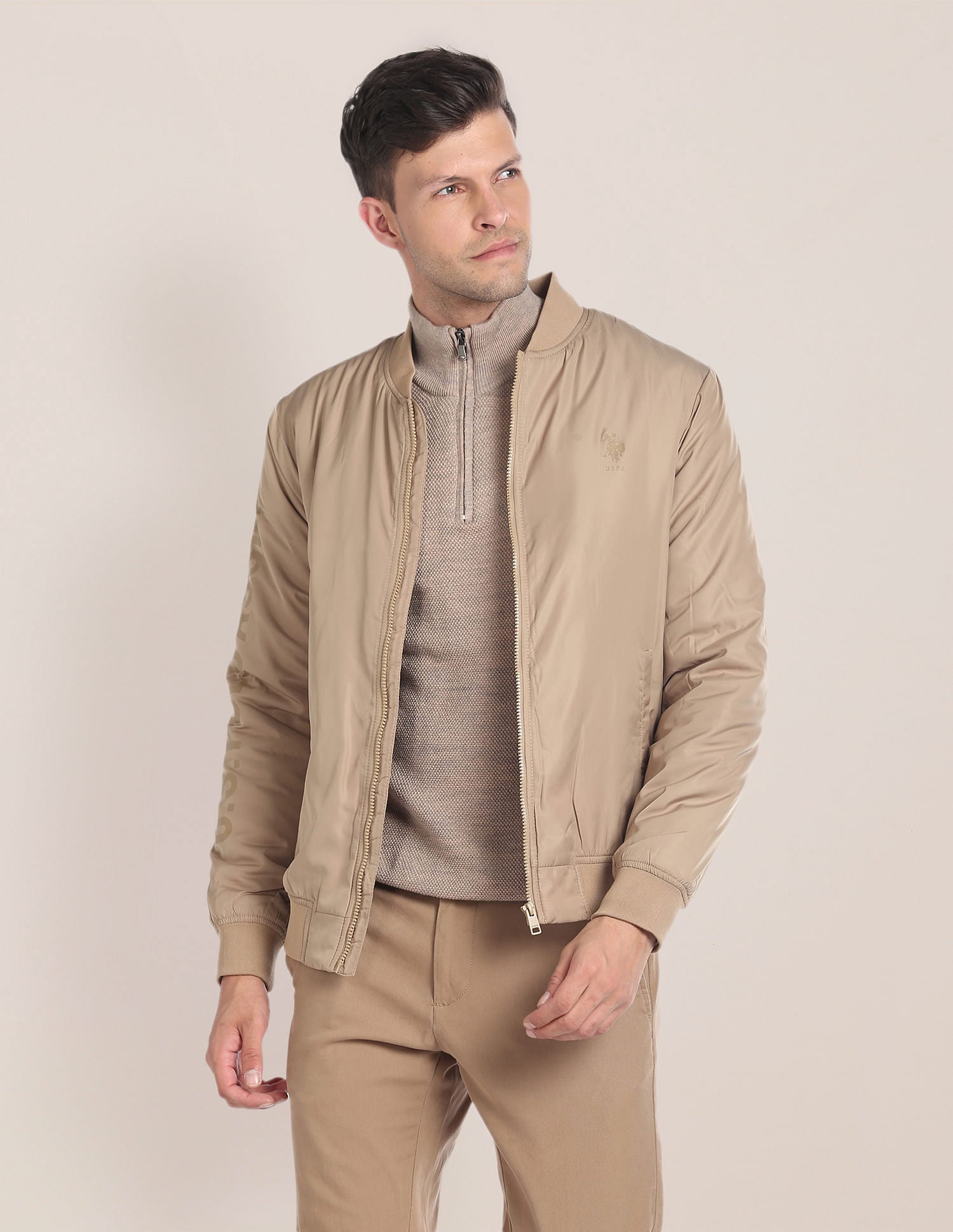 Solid Bomber Jacket