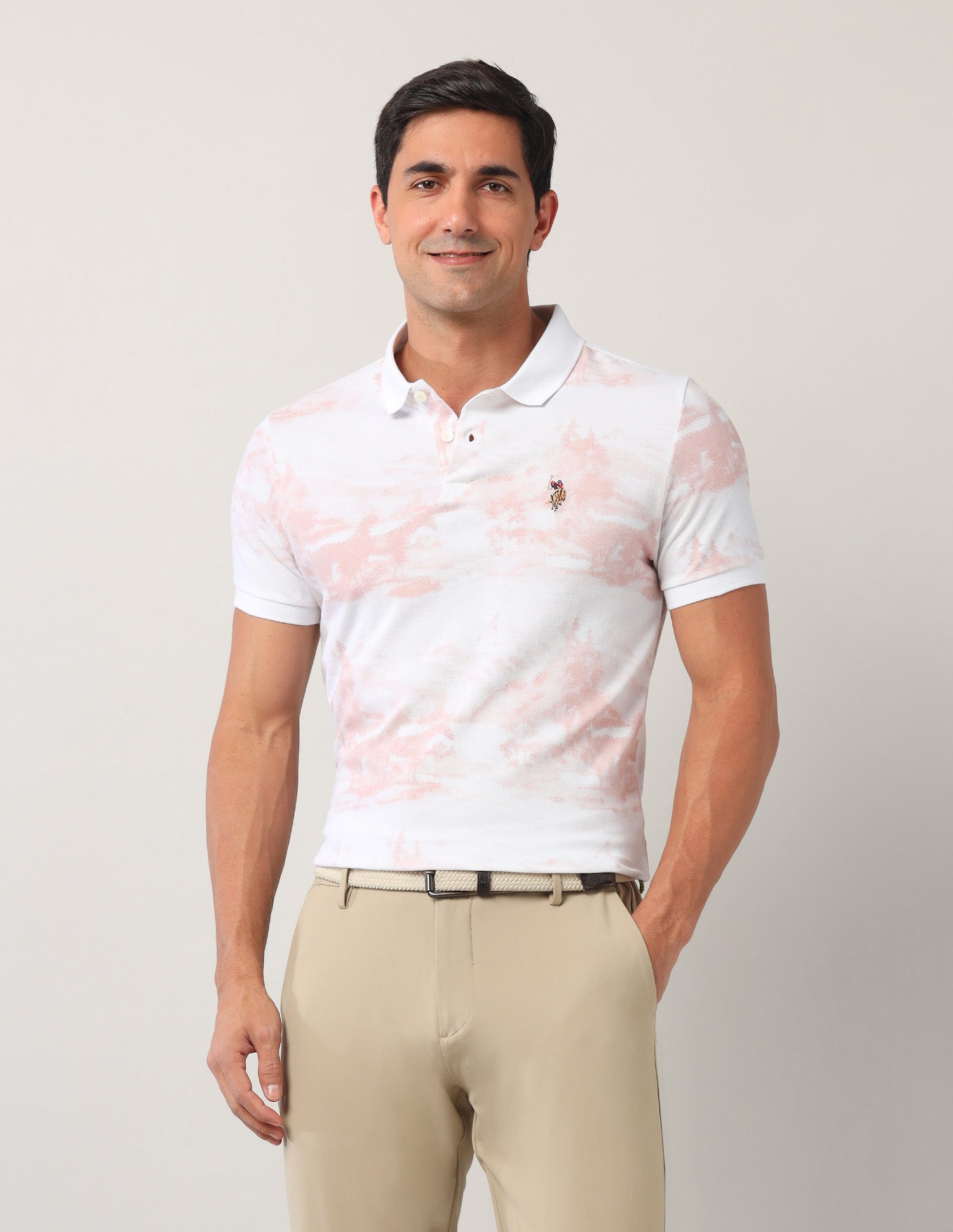 Abstract Americana Polo Shirt