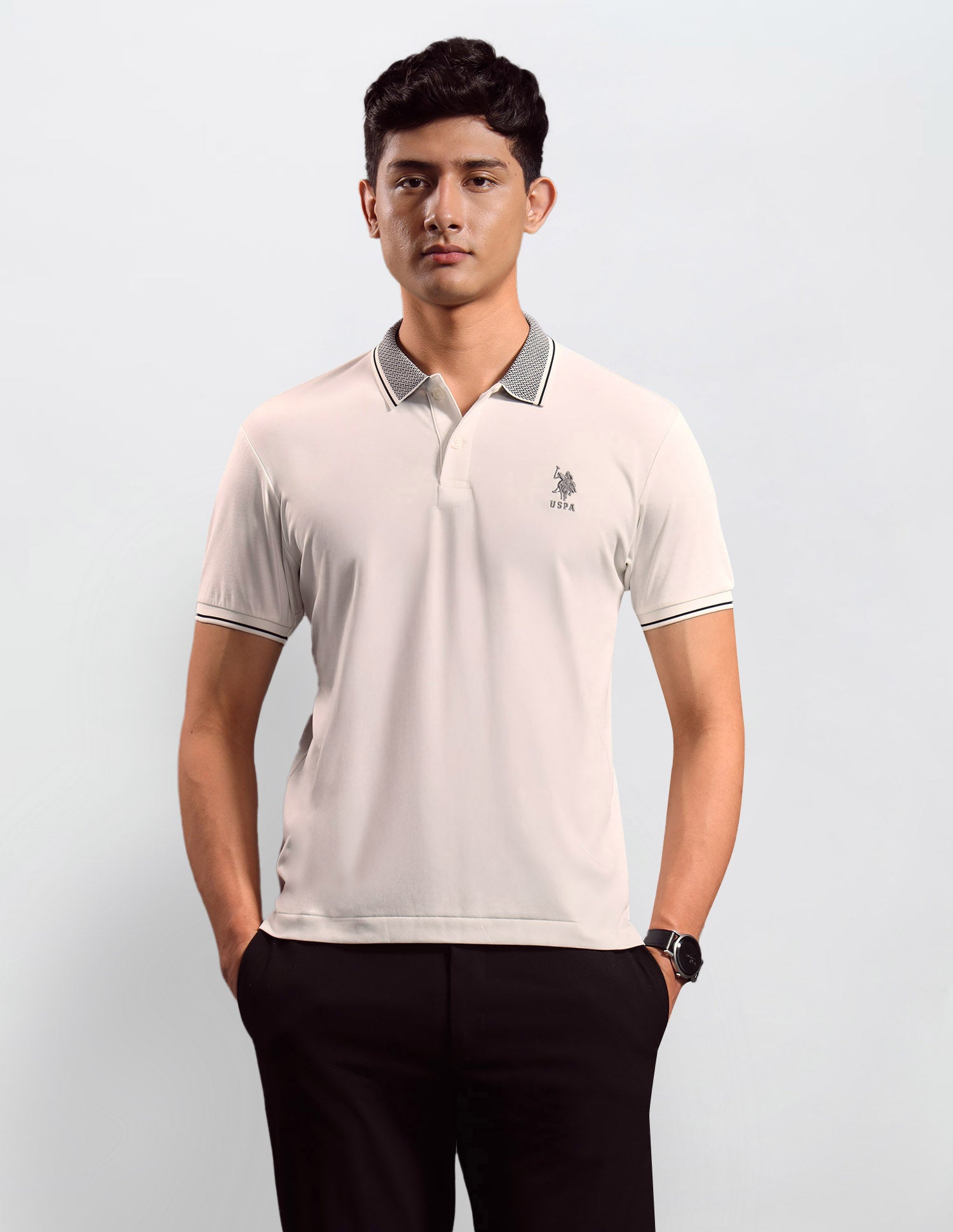 Solid Muscle Fit Polo shirt