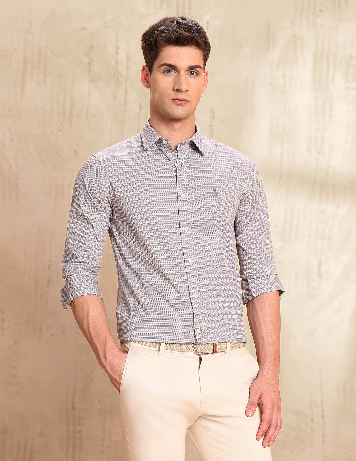 Floral Printed Tailored Fit Shirt