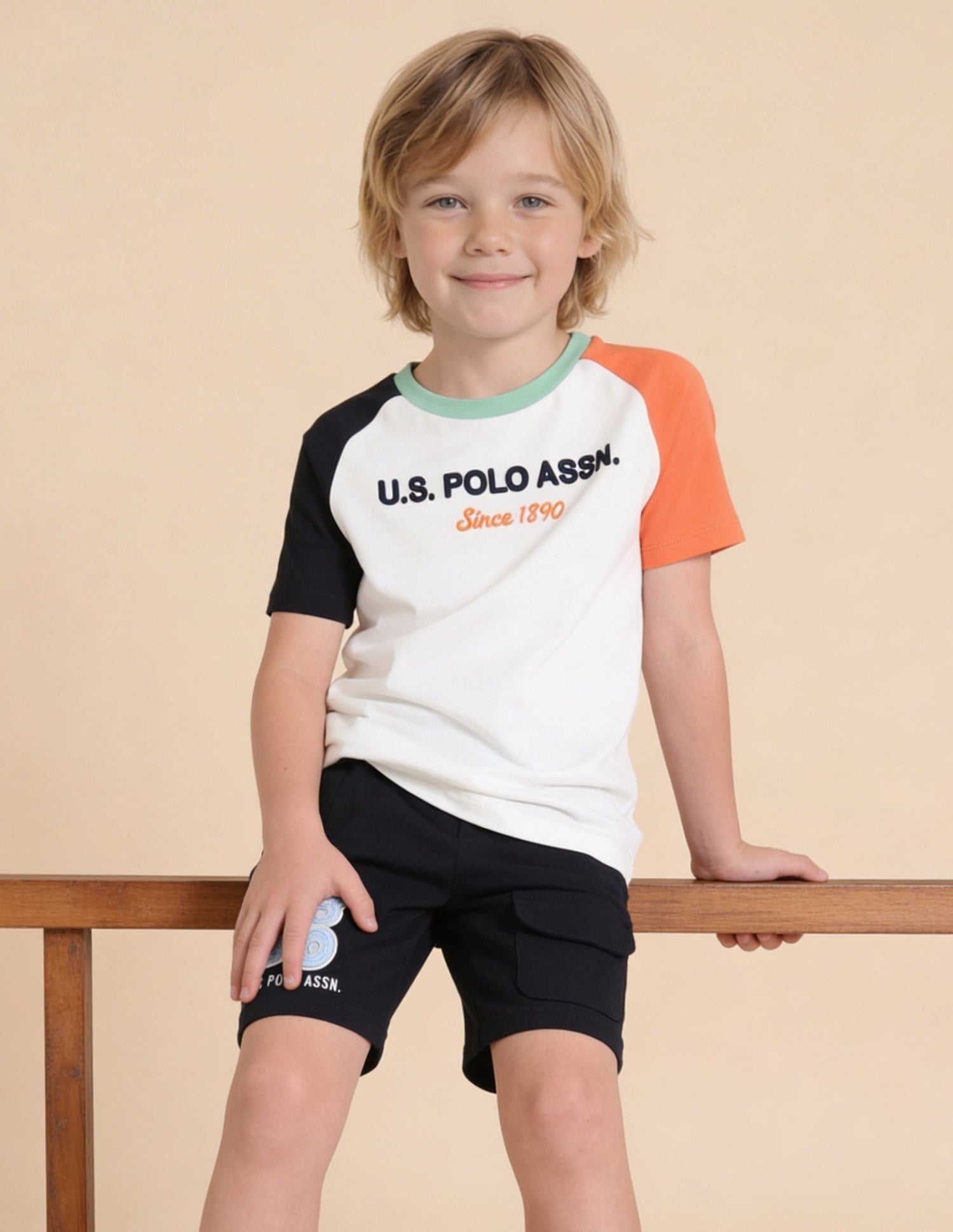 Graphic Brand Printed Regular Fit T-Shirt Off White - U.S. Polo Assn. India | Large
