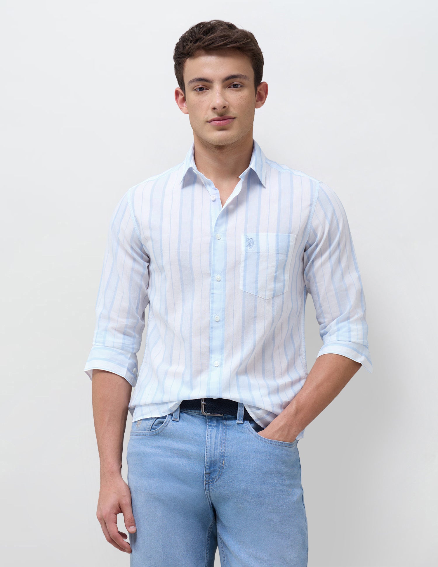 Vertical Striped Regular Fit Shirt