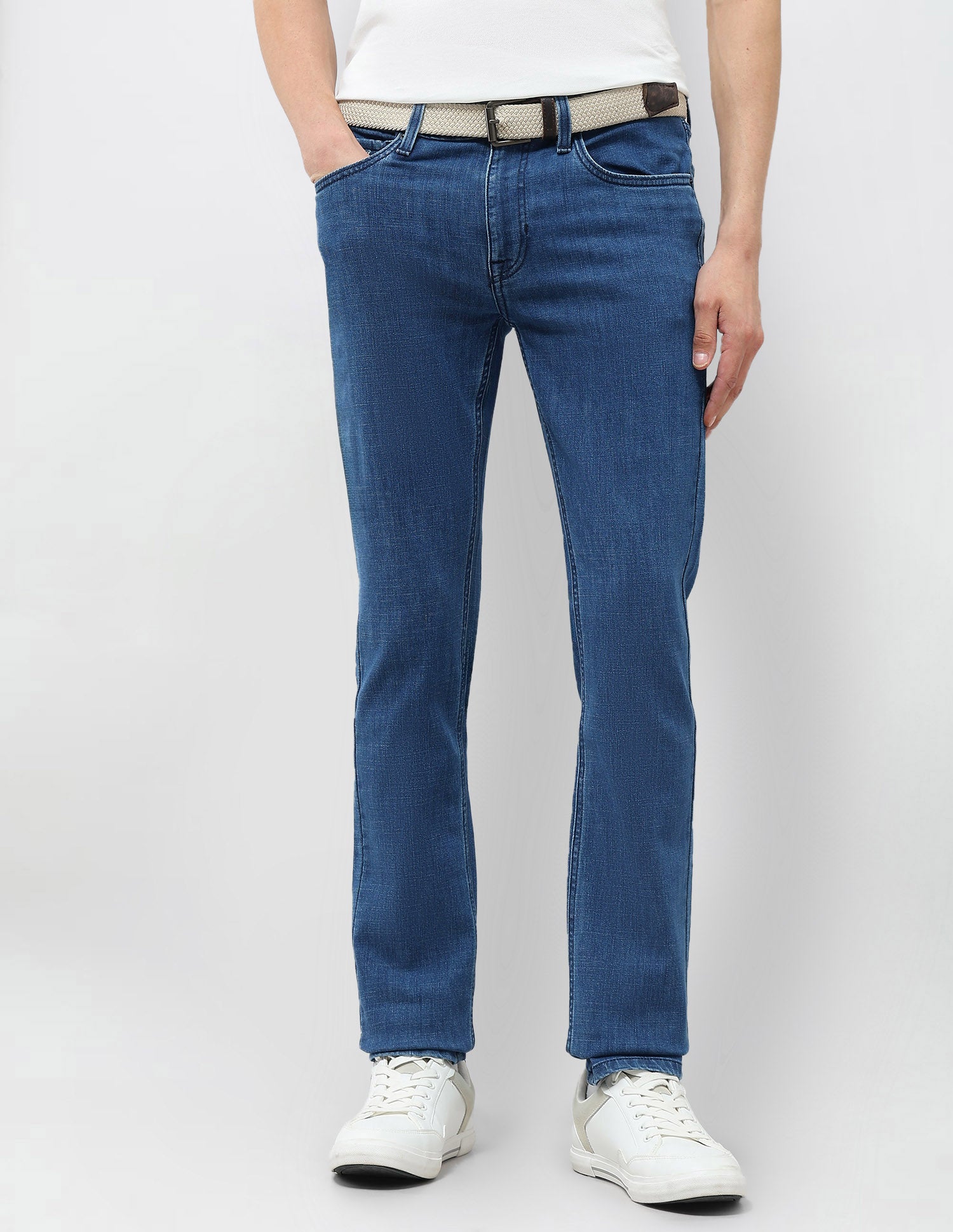 Regallo Skinny Fit Blue Jeans Med Blue - U.S. Polo Assn. India | Large