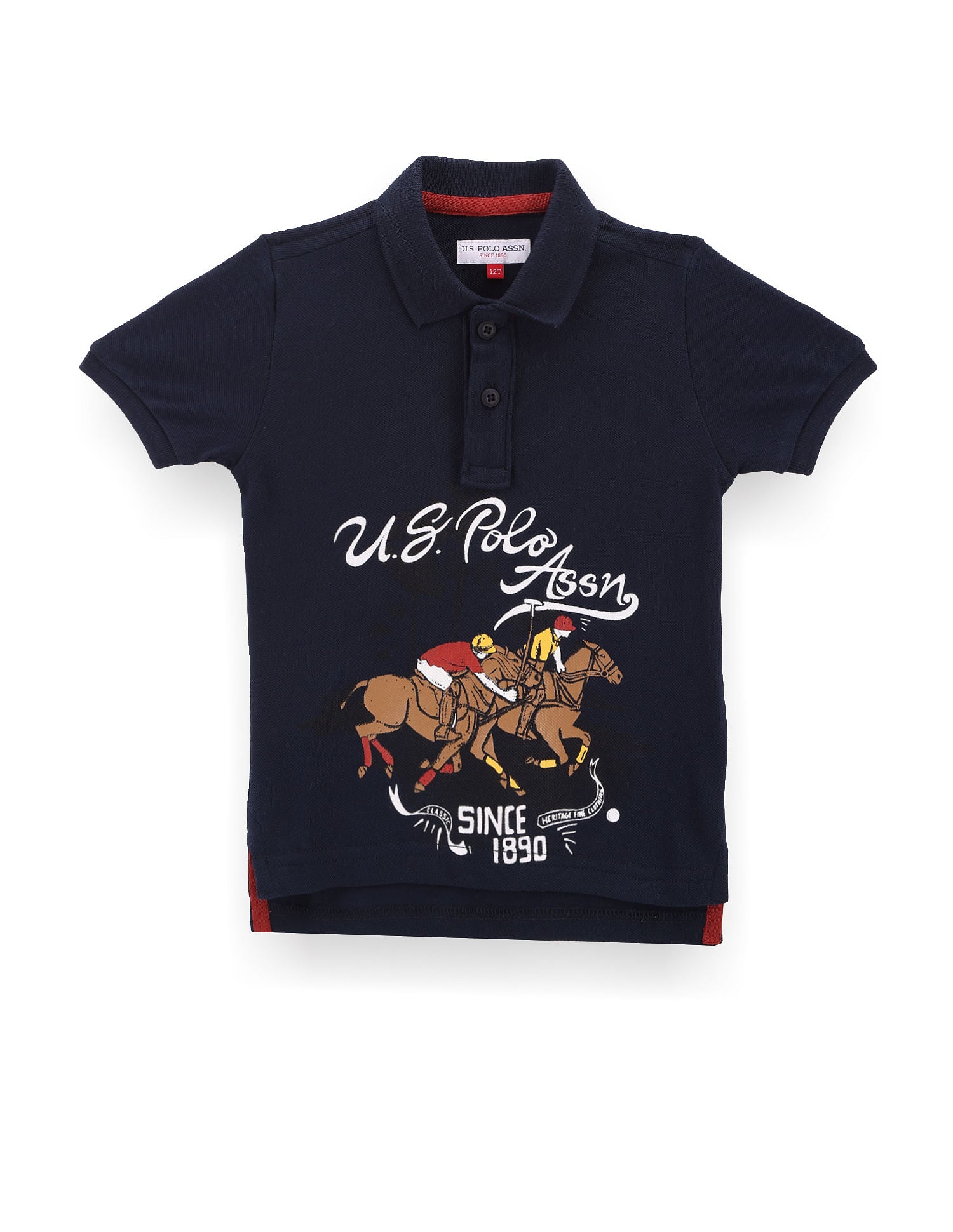 Boys Graphic Print Polo Shirt