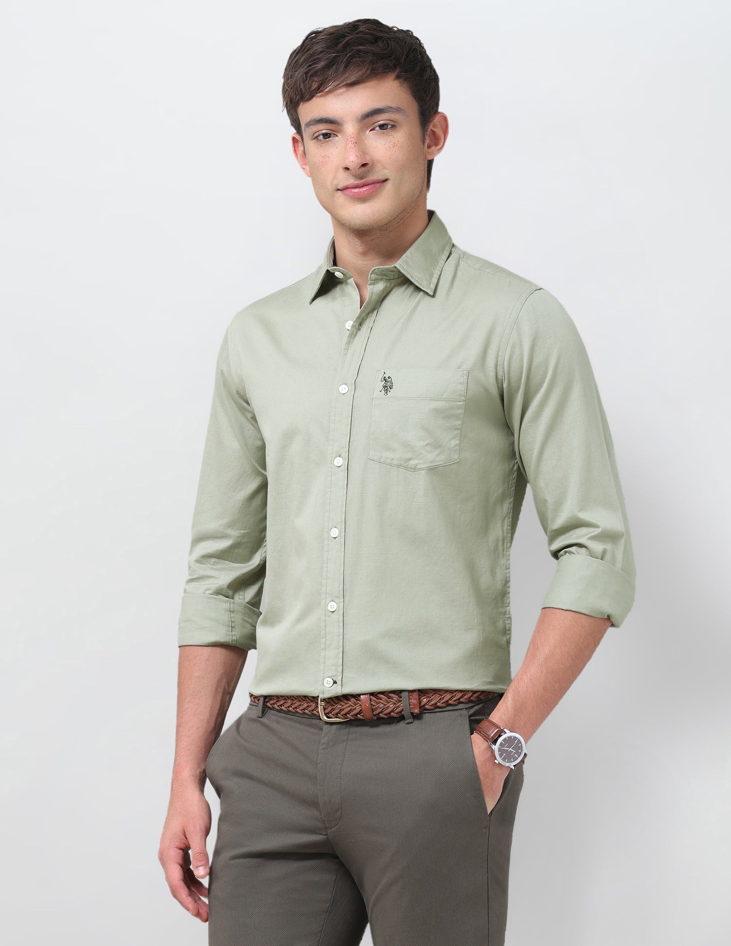 Tailored Fit Twill Shirt