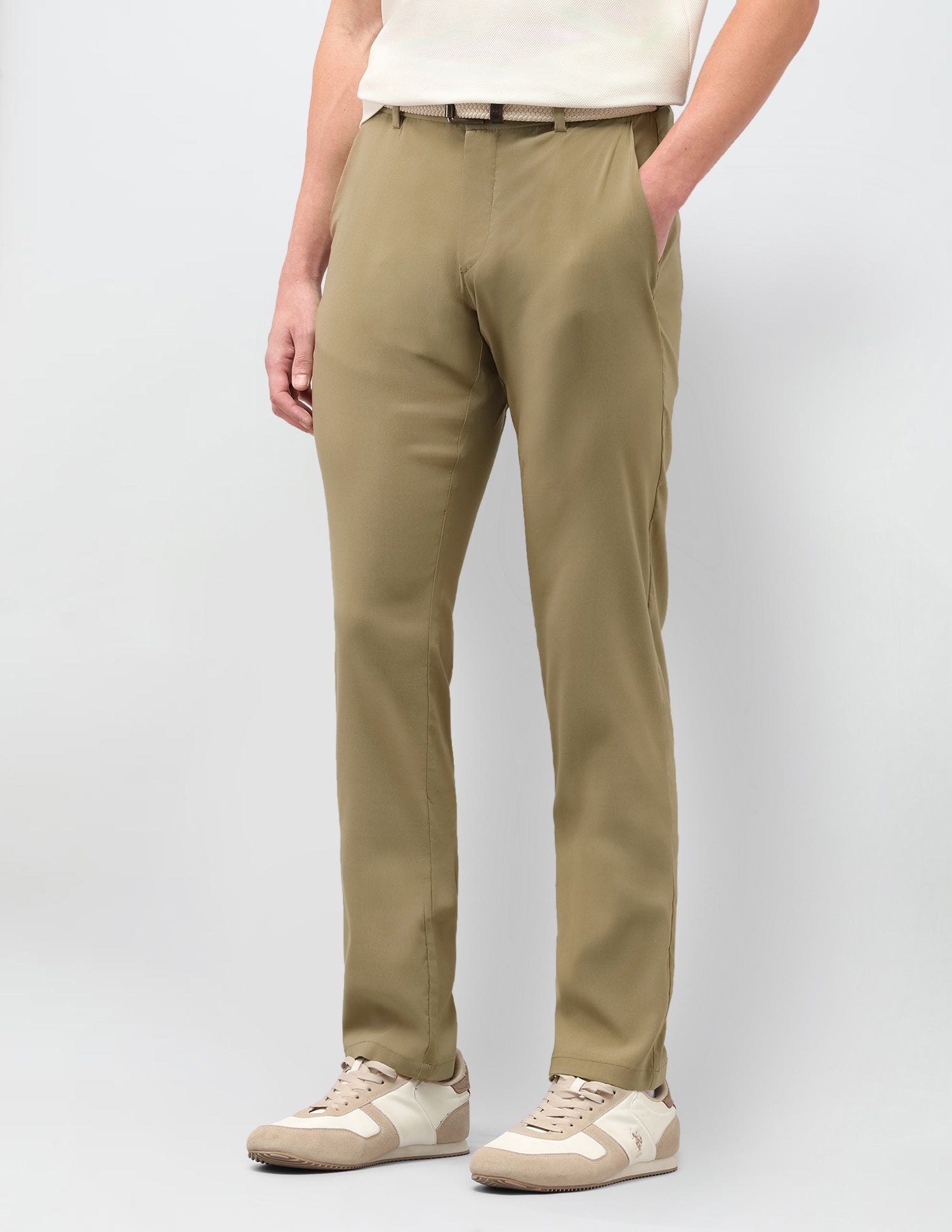 Satin Denver Slim Fit Trousers