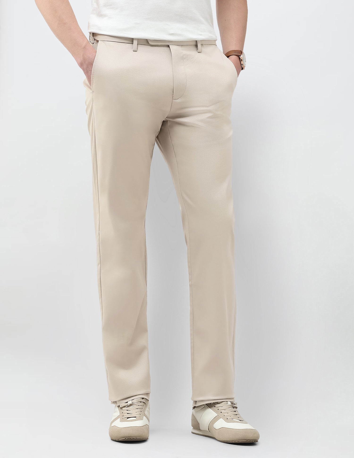 Riley Straight Fit Twill Trousers