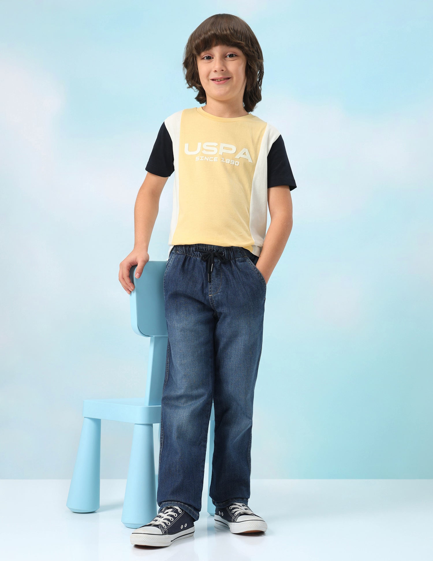 Mid Rise Regular Fit Jeans Indigo - U.S. Polo Assn. India | Large