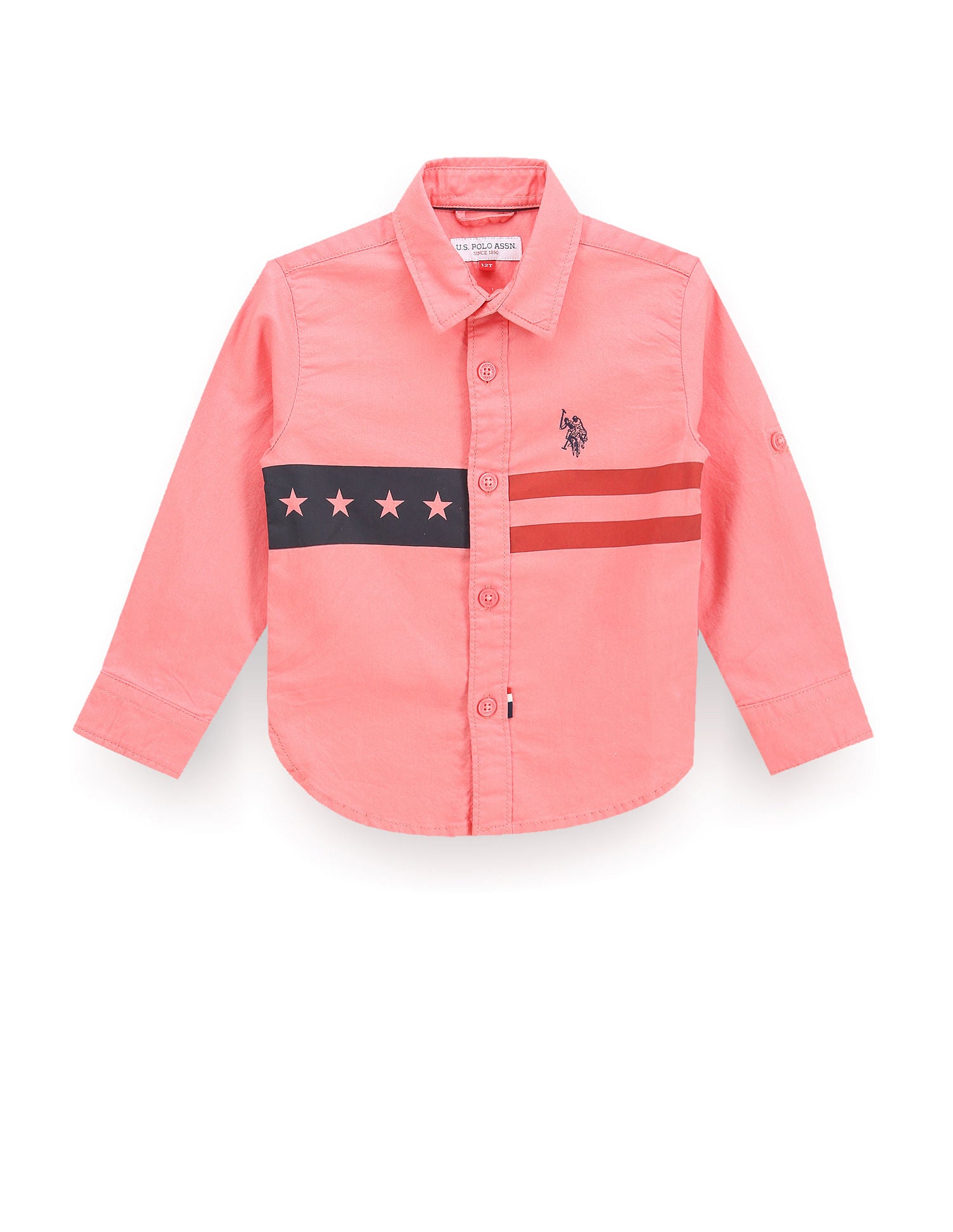 Boys Flag Print Shirt