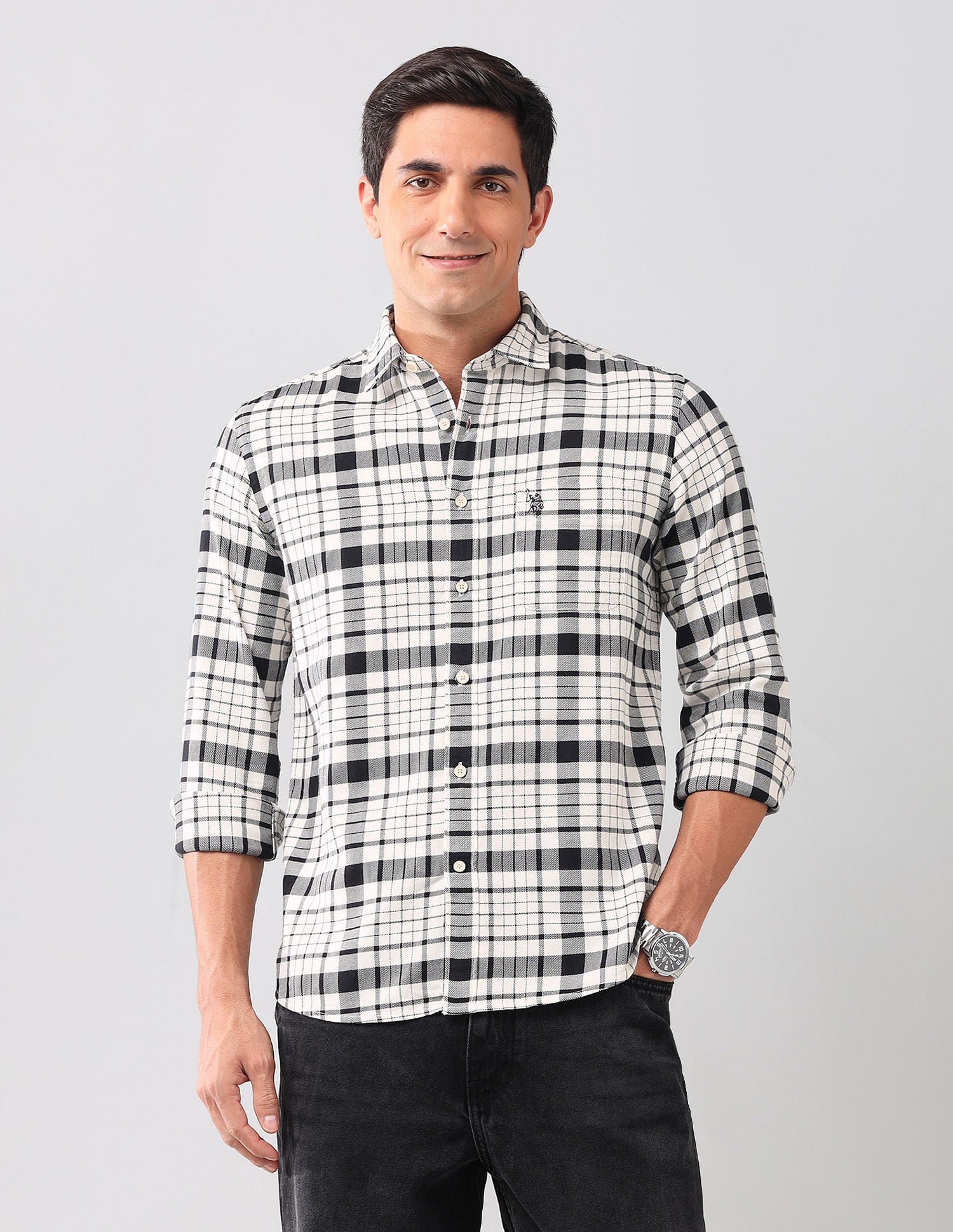 Tartan Checked Pure Cotton Shirt