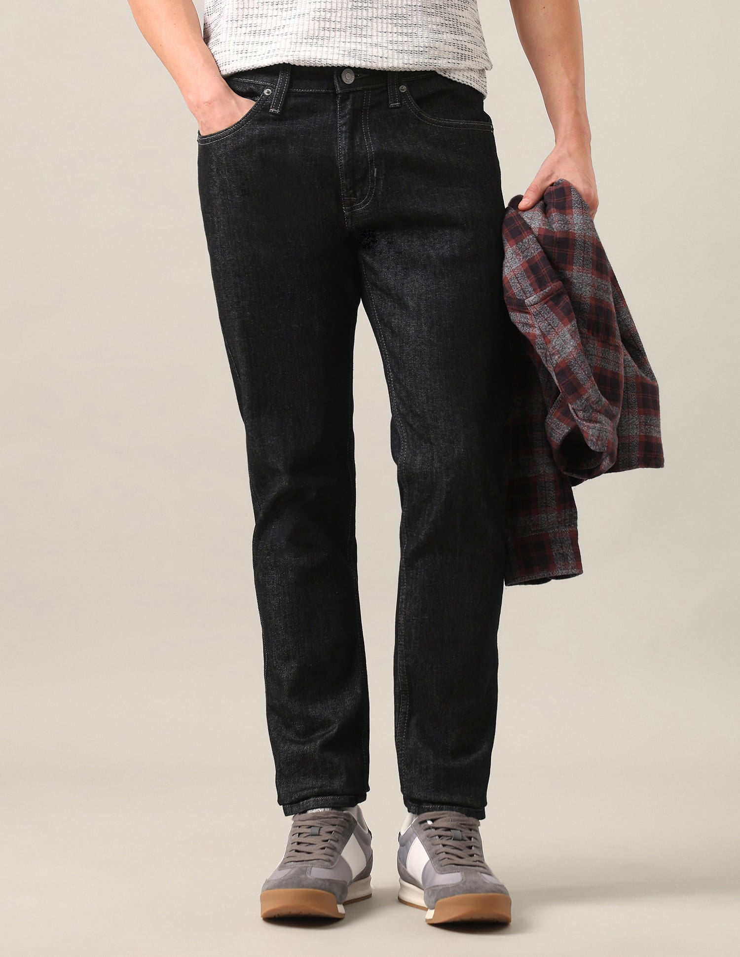 Brandon Slim-Tapered Fit Grey Jeans Grey - U.S. Polo Assn. India | Large