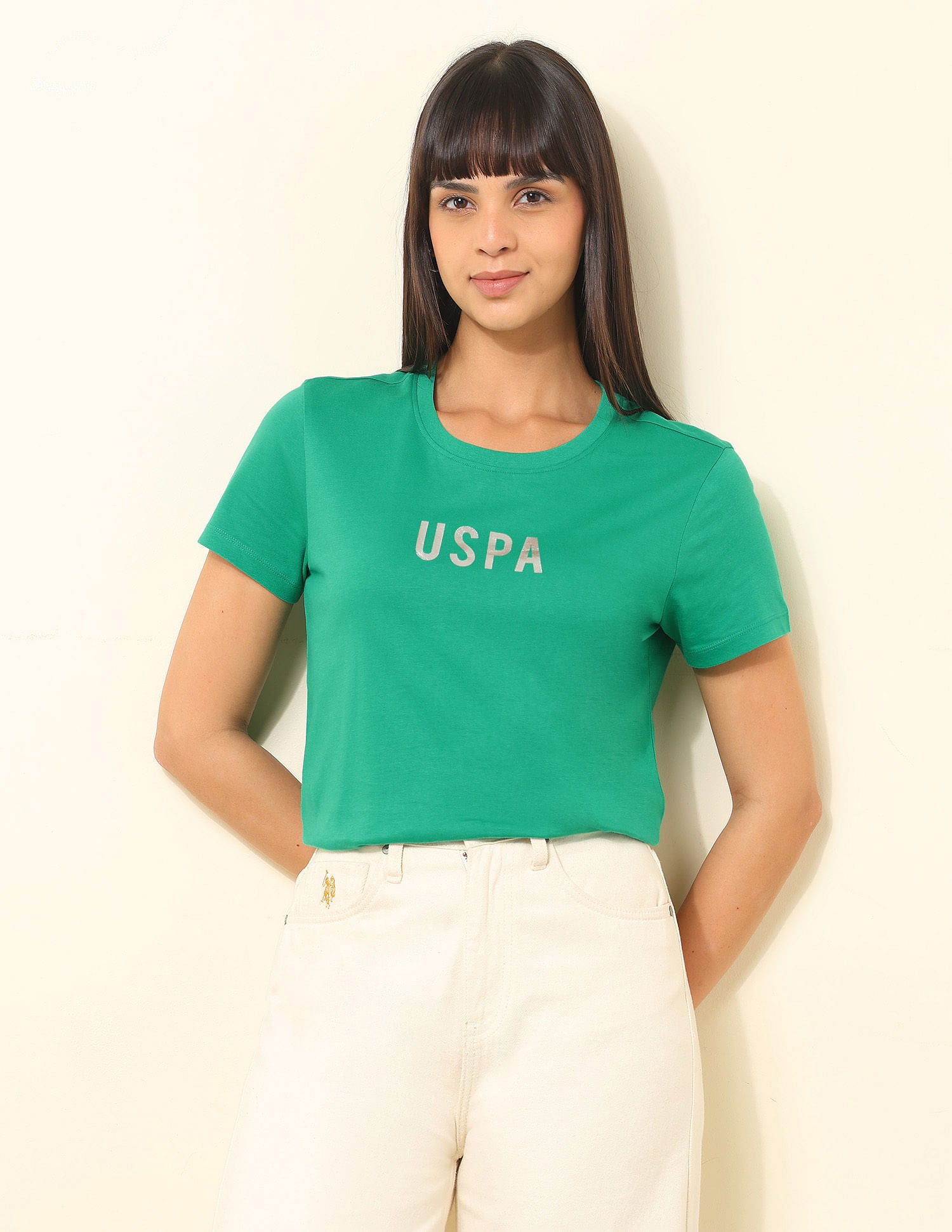 Regular Fit Brand Printed T-Shirt