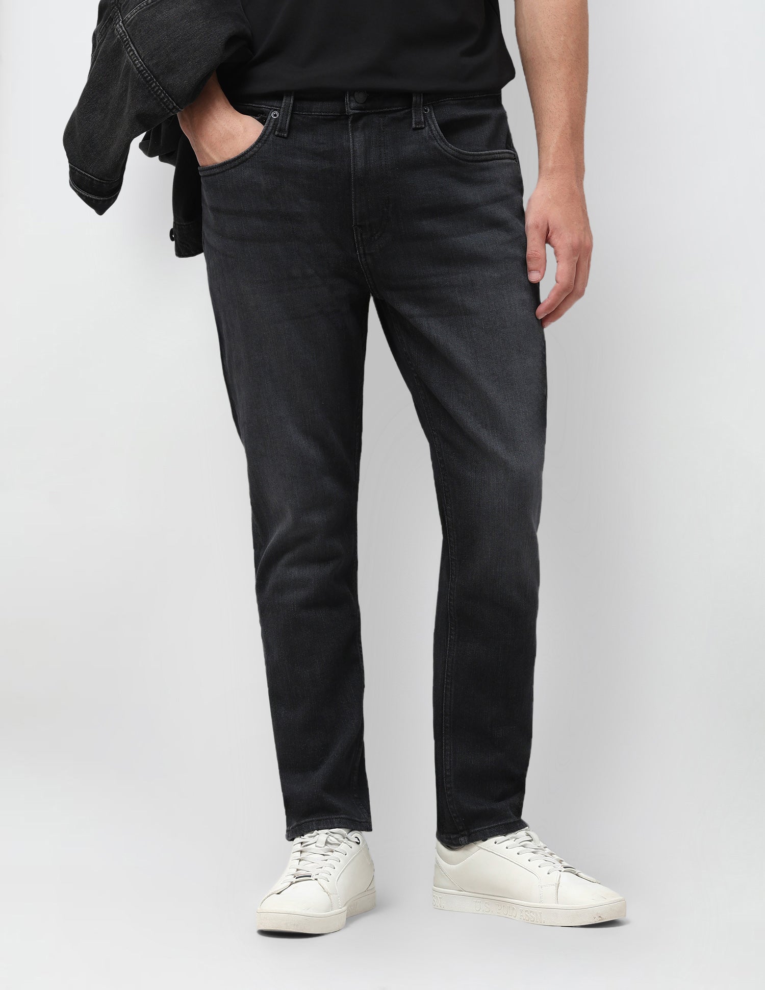 Cole Comfort Cropped Black Jeans