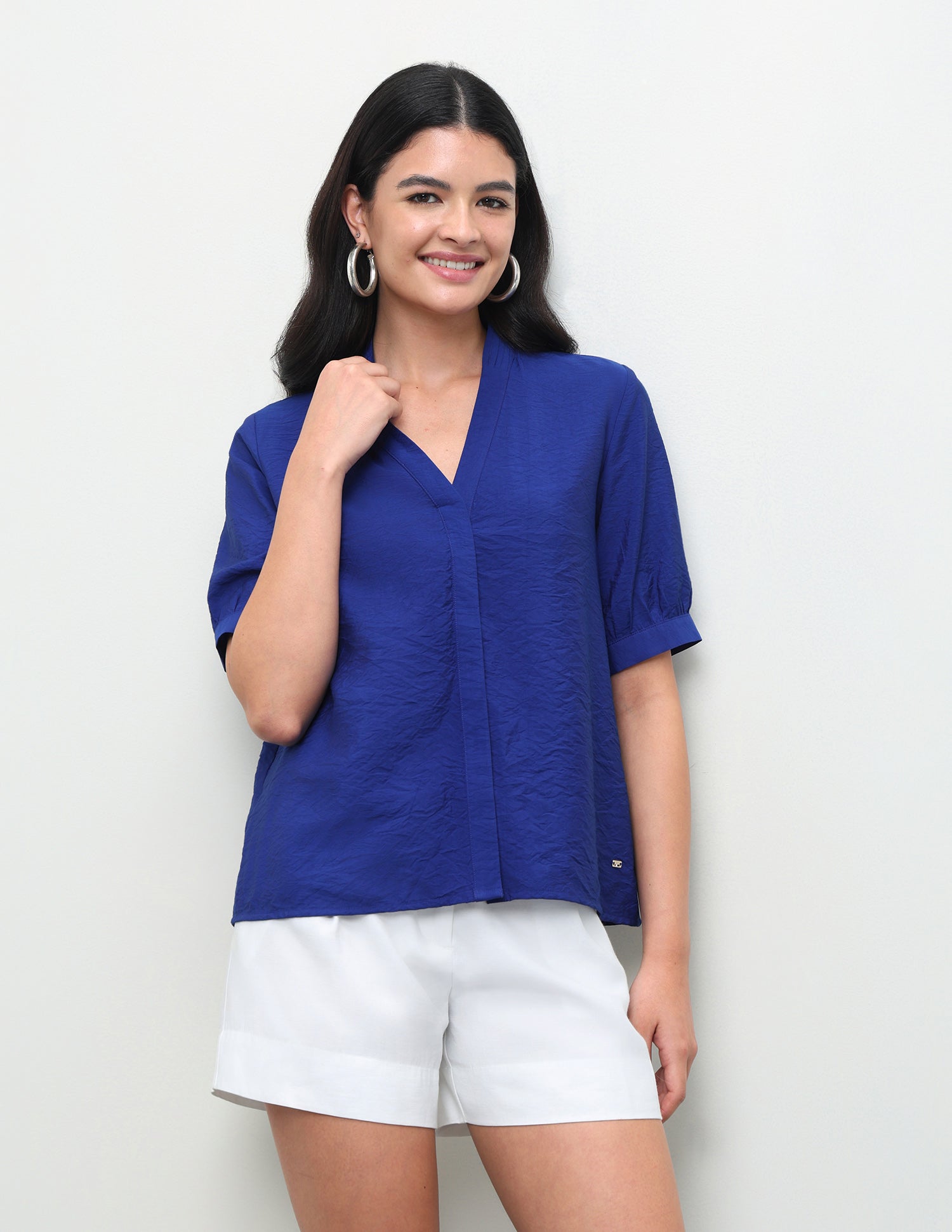 Solid Regular Fit Top Blue - U.S. Polo Assn. India | Large