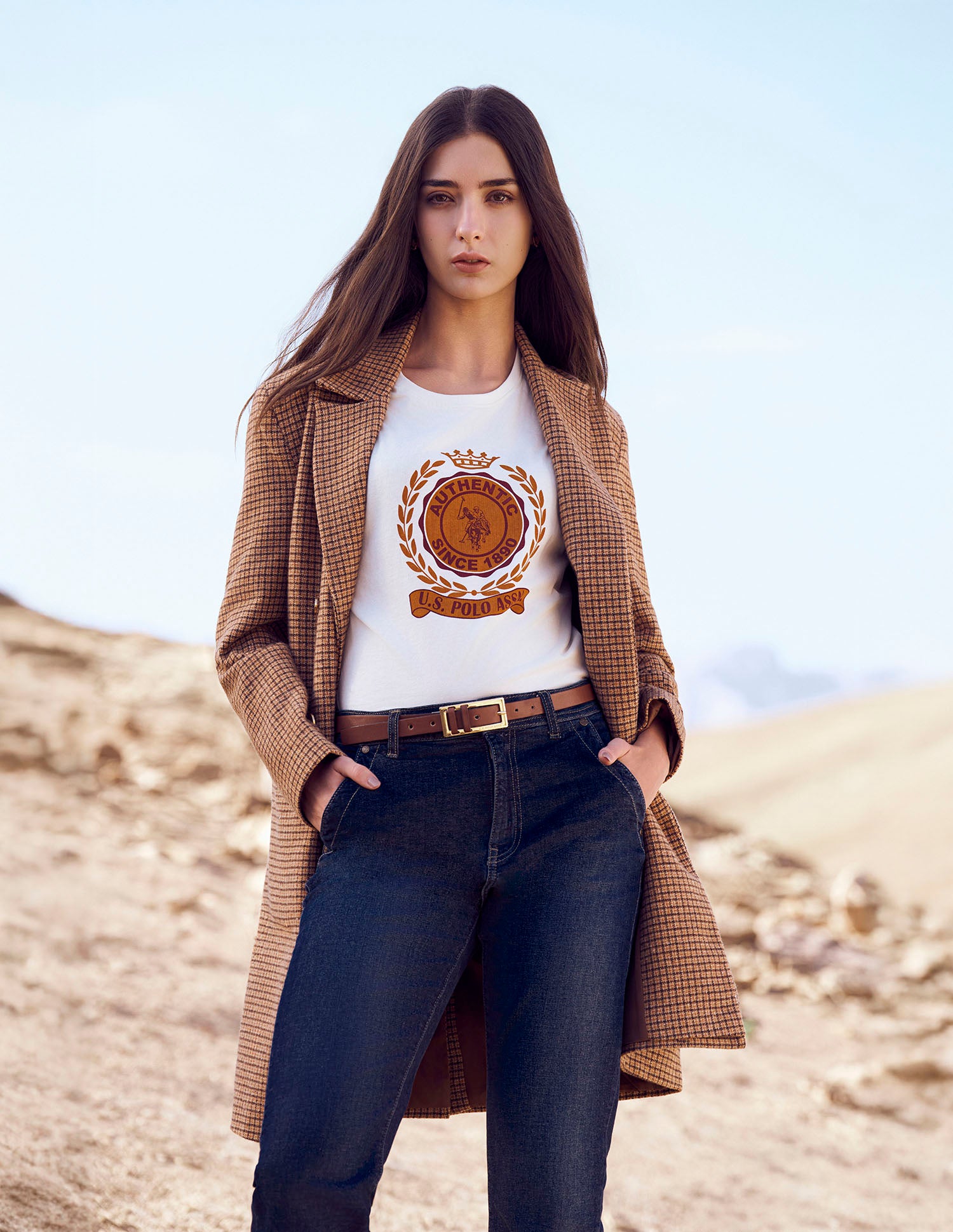 Oversized Fit Brand Printed T-Shirt