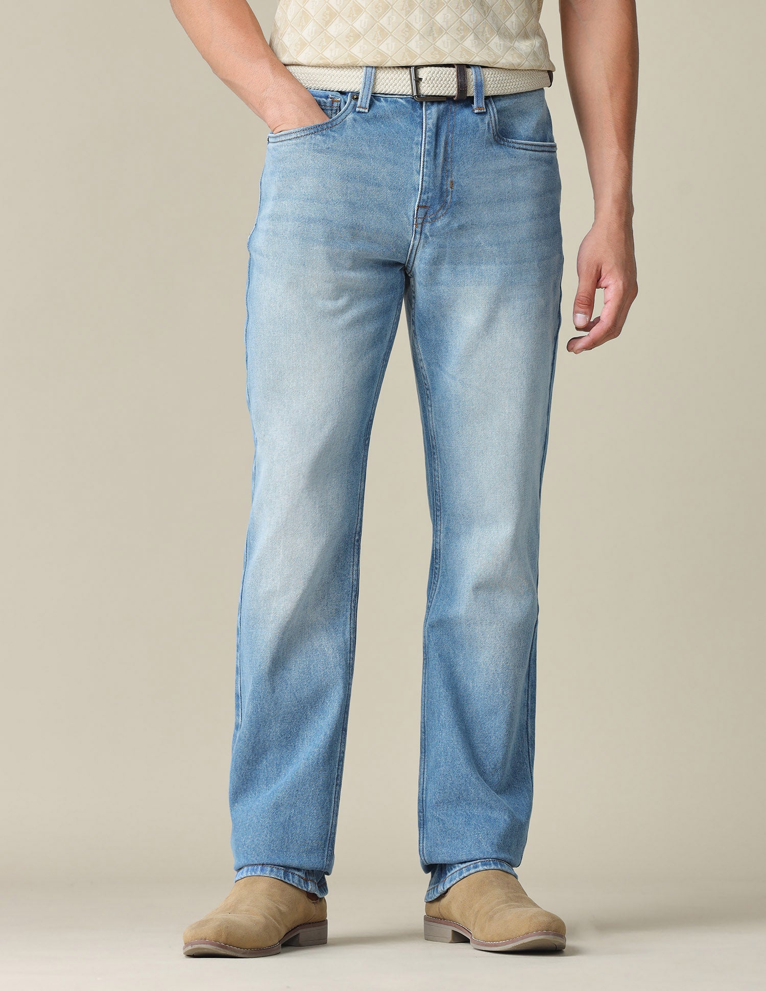 Harold Slim Straight Fit Blue Jeans