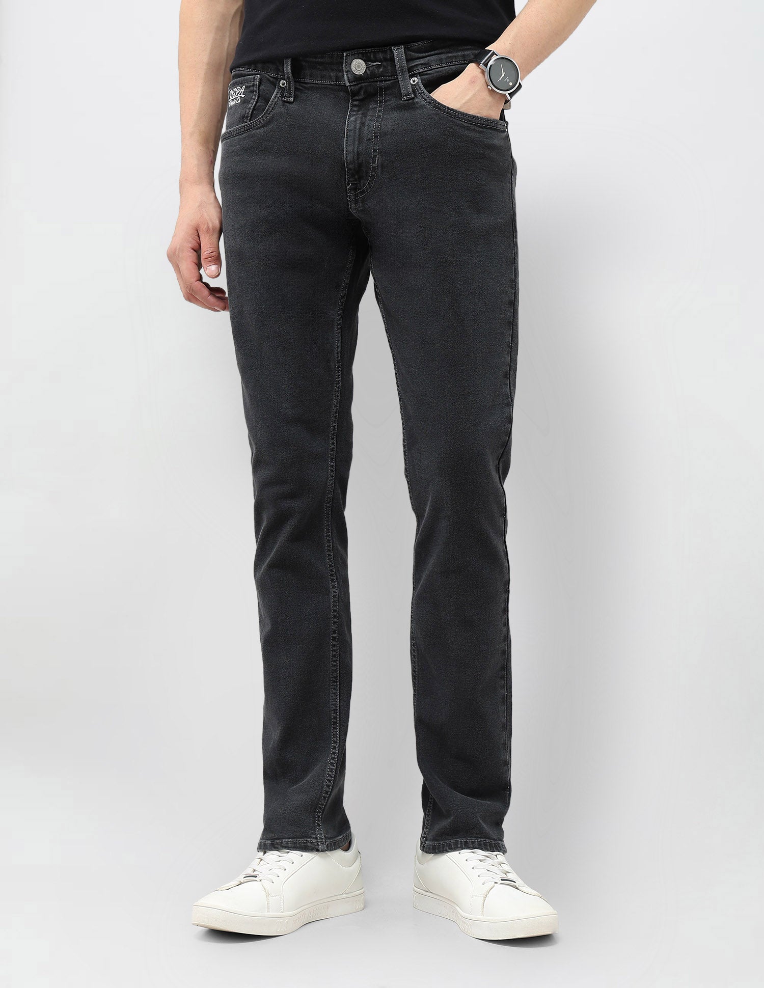 Brandon Slim Tapered Fit Mid Rise Jeans