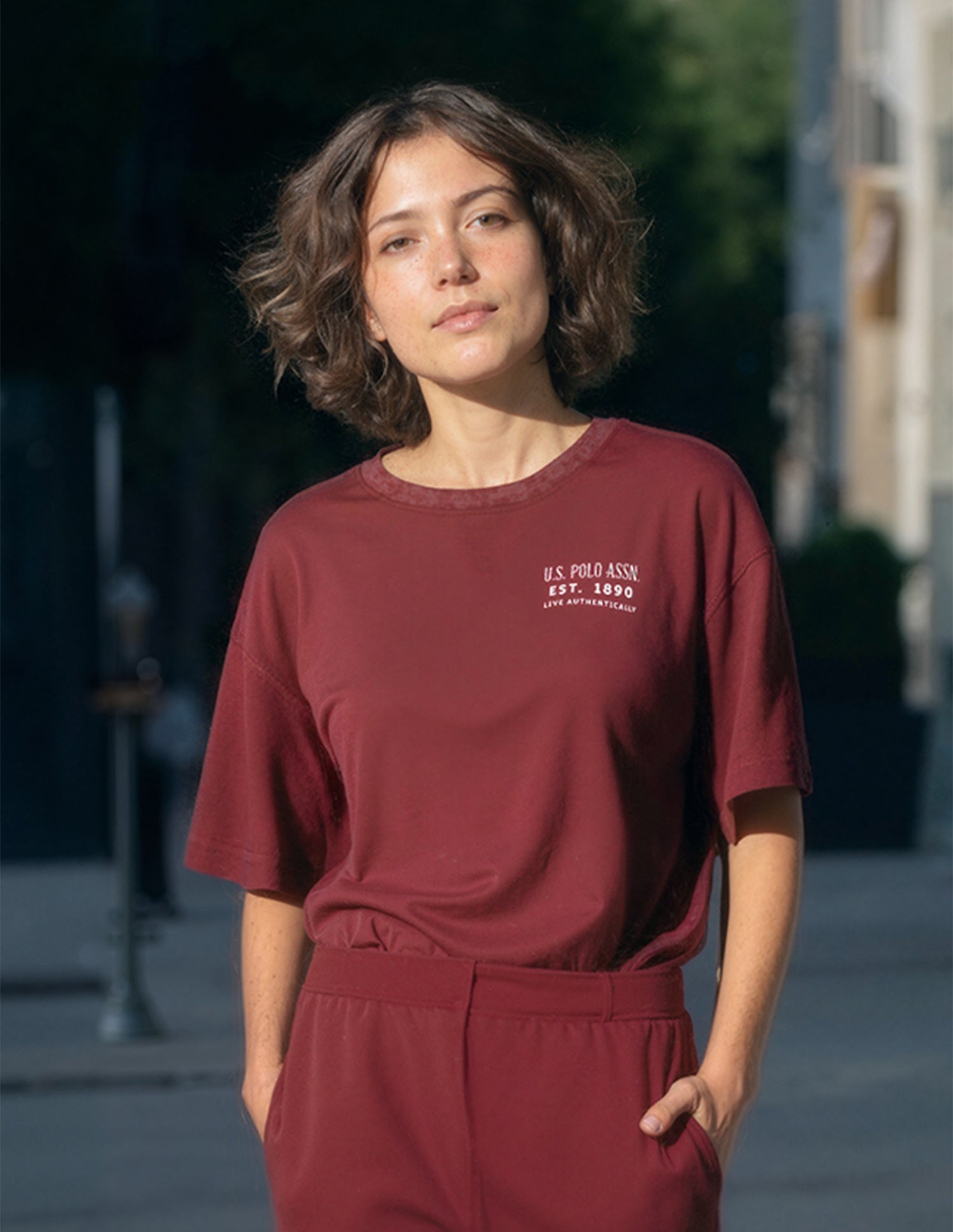 Brand Printed Boyfriend Fit T-Shirt